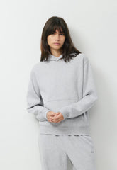 Cozy Sweatfleece Perfect Hoodie - HEATHER CHROME
