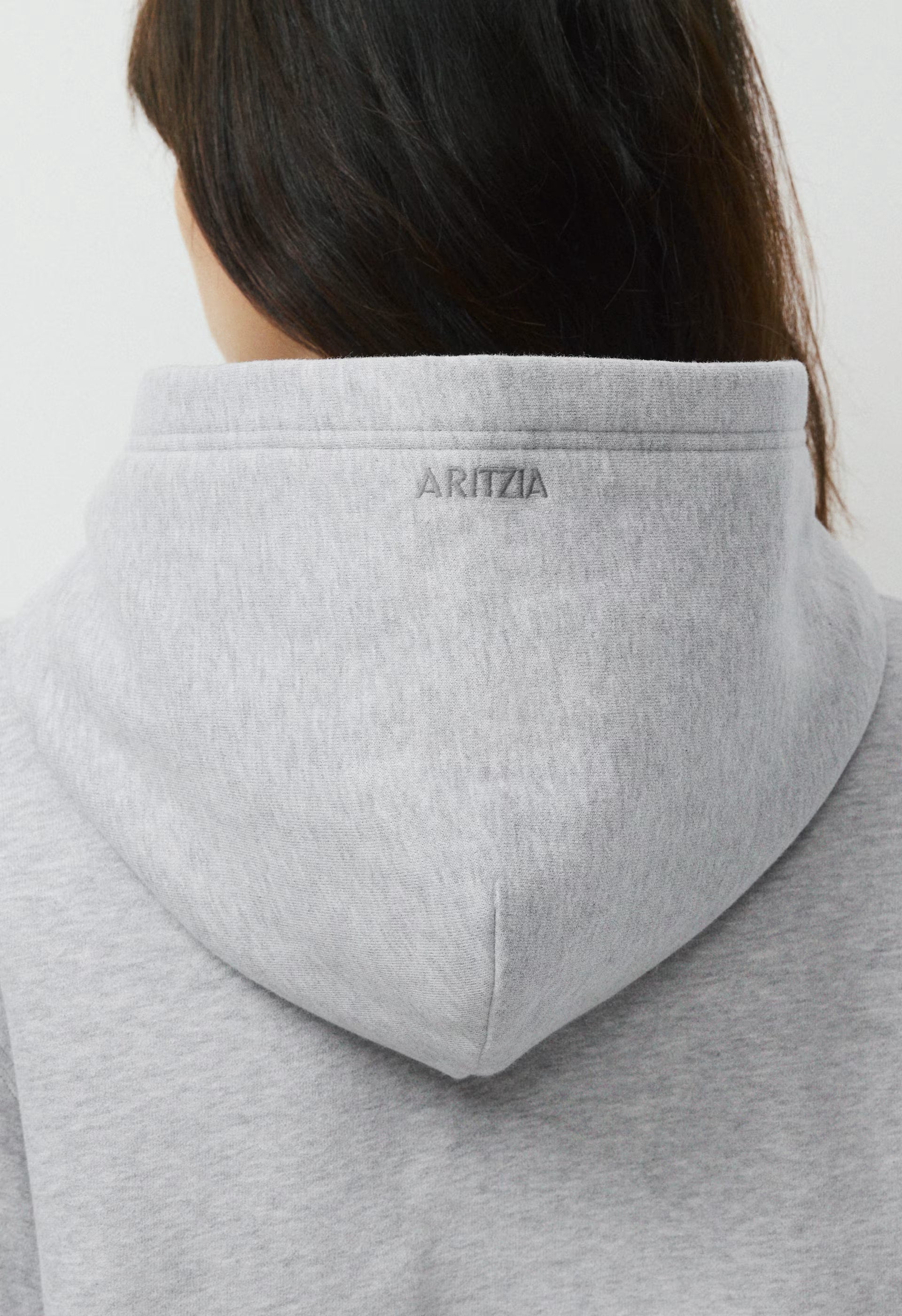 Cozy Sweatfleece Perfect Hoodie - HEATHER CHROME