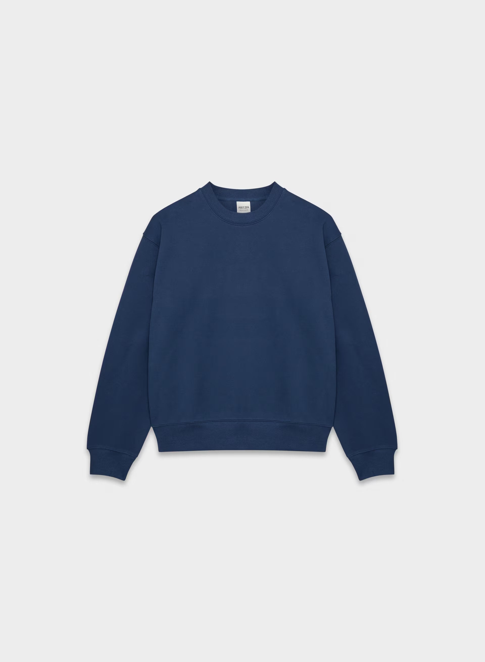 Cozy Sweatfleece Perfect Crew Sweatshirt - BYRON BLUE