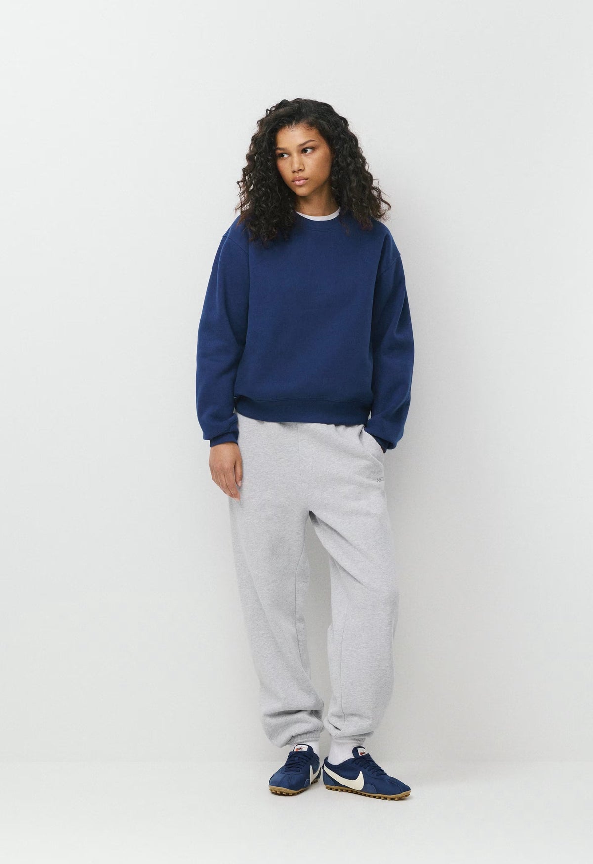 Cozy Sweatfleece Perfect Crew Sweatshirt - BYRON BLUE