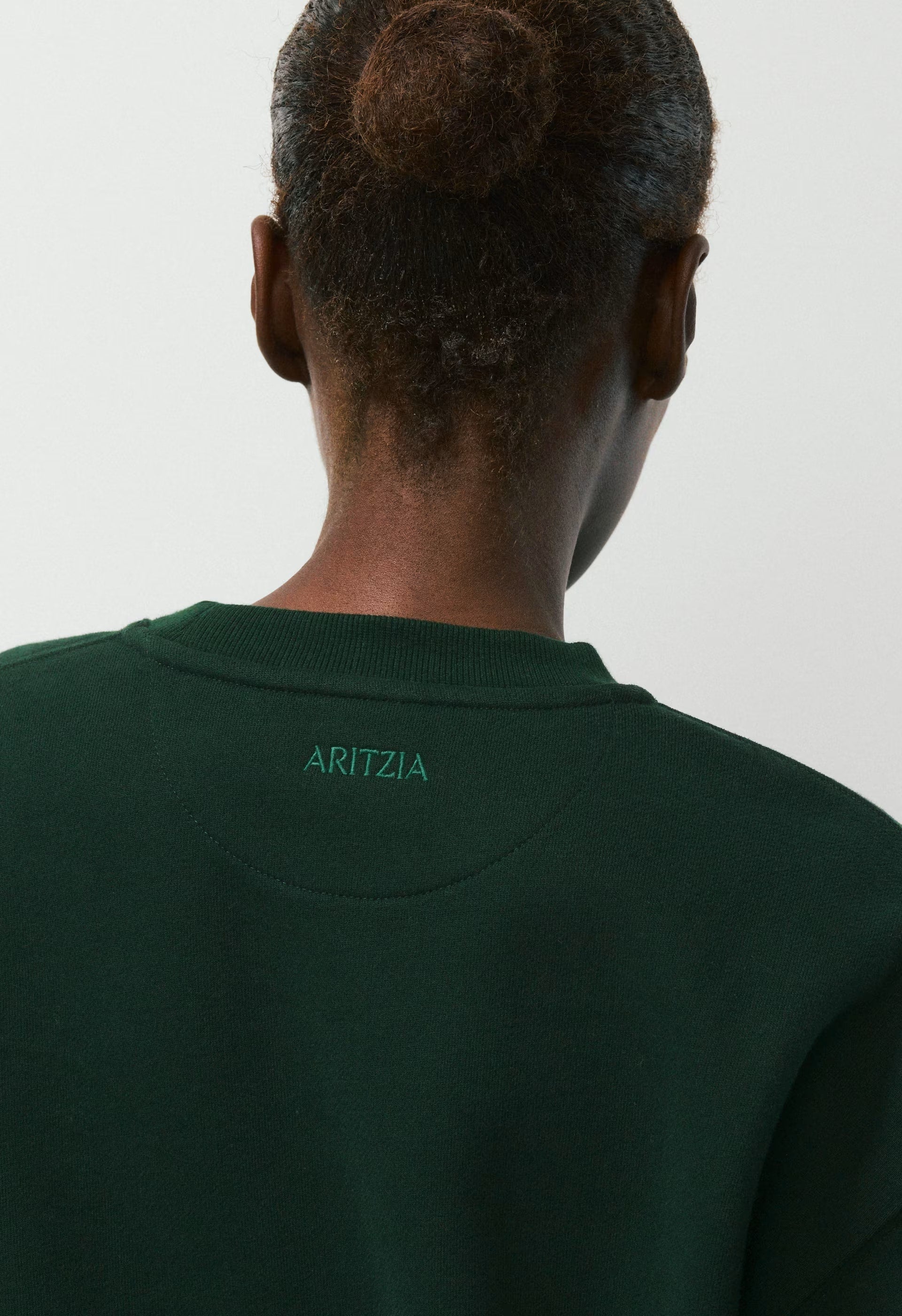 Cozy Sweatfleece Perfect Crew Sweatshirt - FIGTREE GREEN