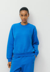 Cozy Sweatfleece Perfect Crew Sweatshirt - LAZULI BLUE