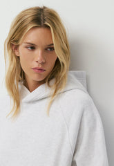 Cozy Sweatfleece Mega Raglan™ Hoodie - HEATHER CLOUD WHITE