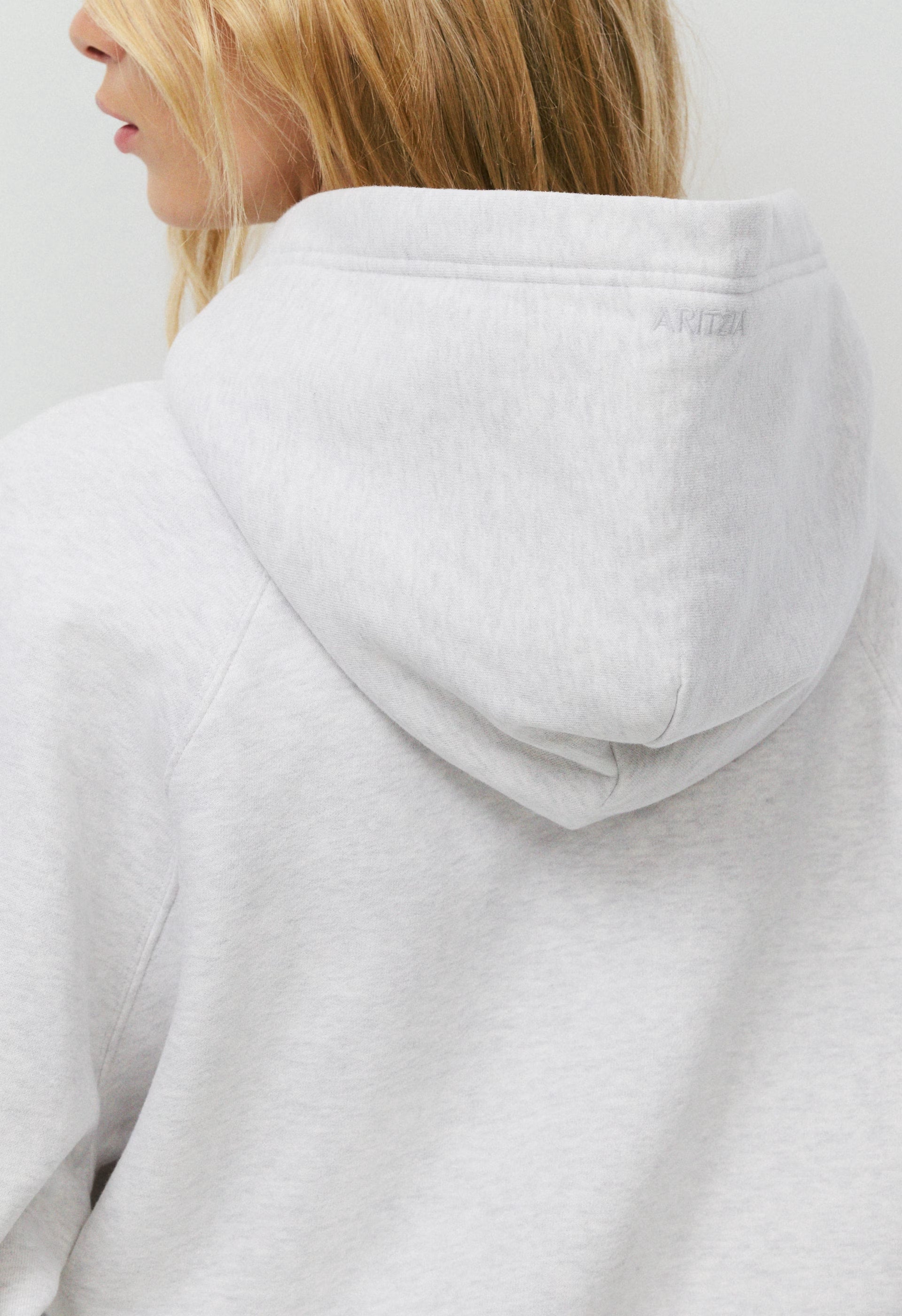 Cozy Sweatfleece Mega Raglan™ Hoodie - HEATHER CLOUD WHITE