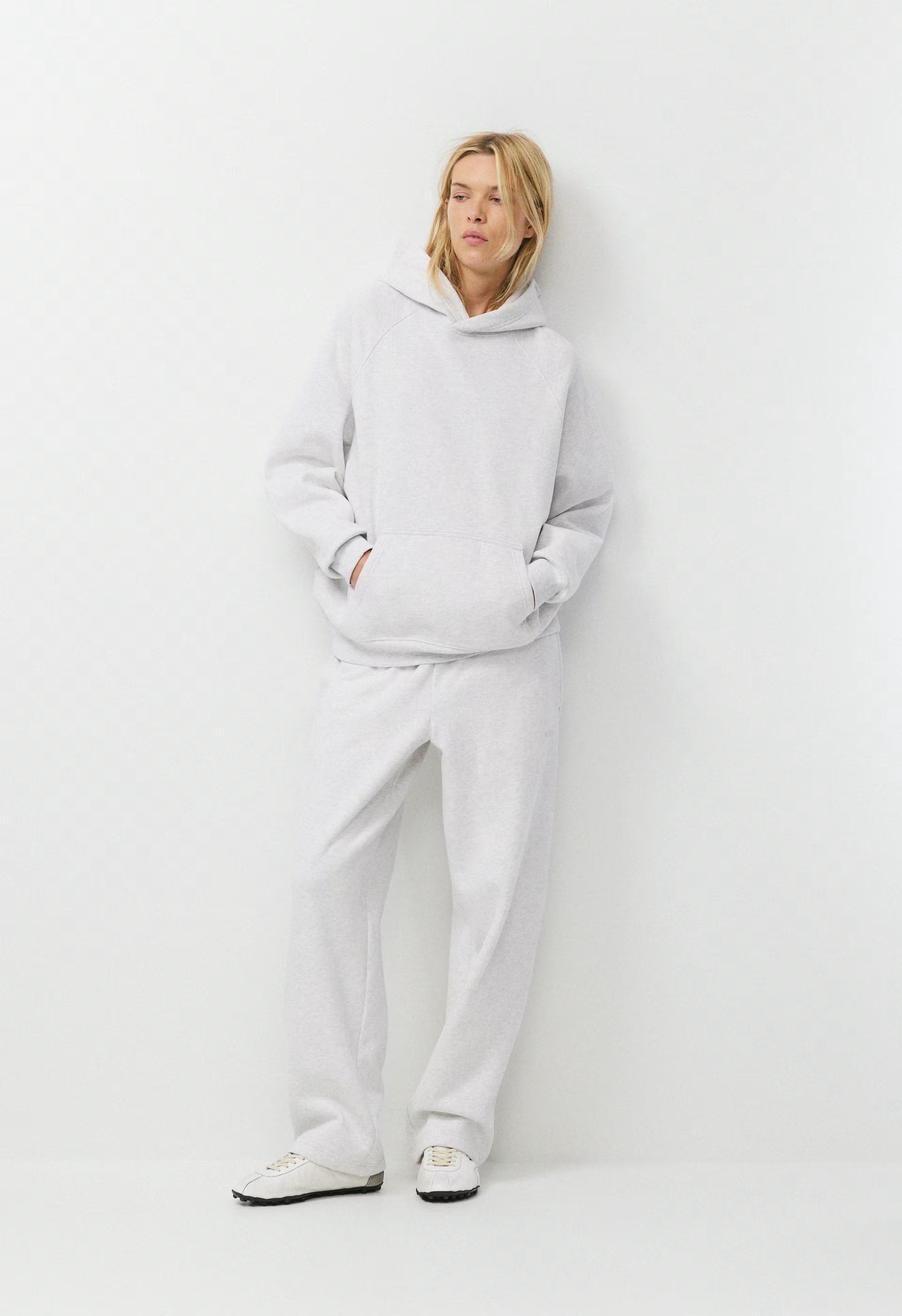 Cozy Sweatfleece Mega Raglan™ Hoodie - HEATHER CLOUD WHITE