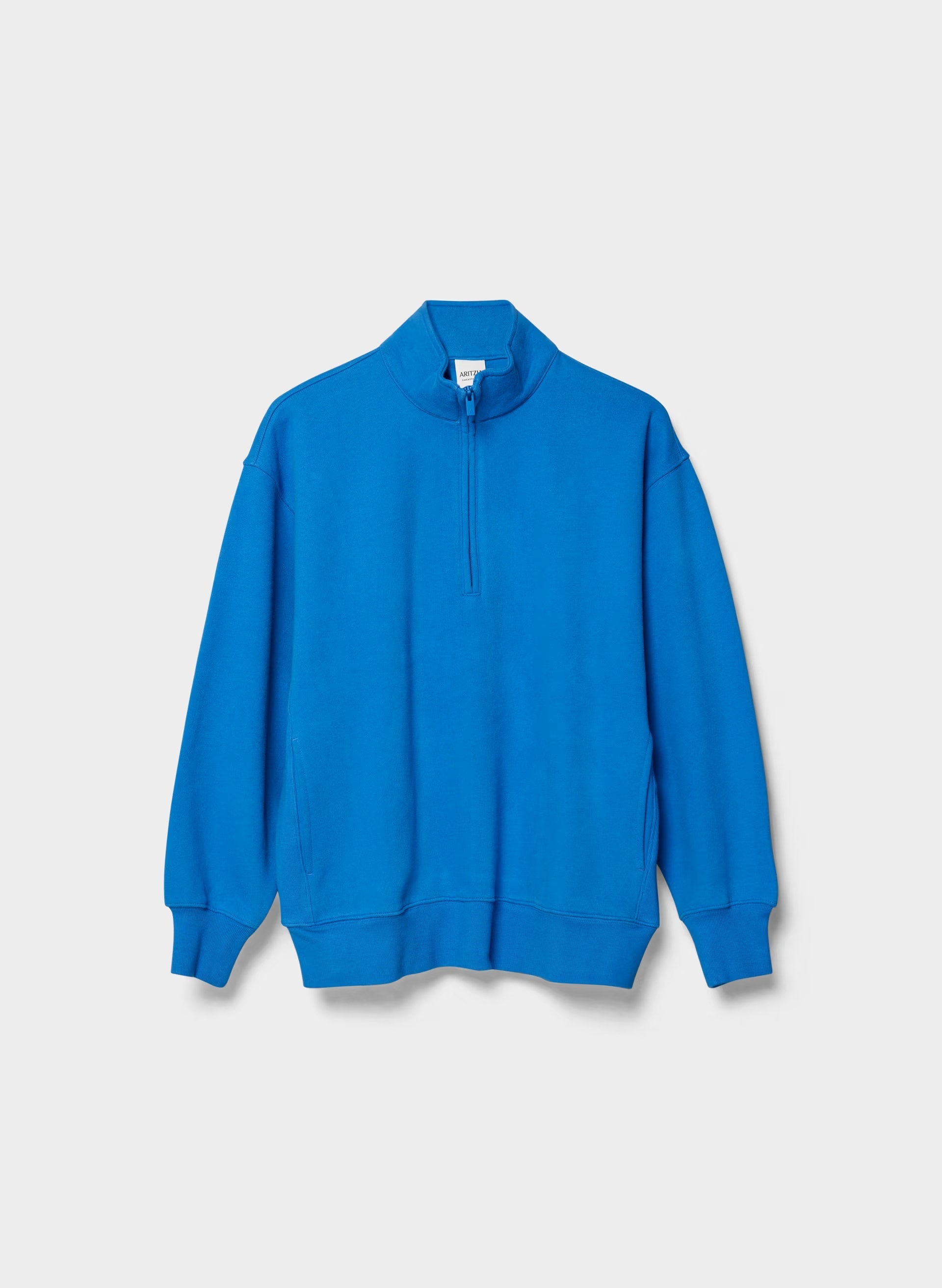 Cozy Sweatfleece Boyfriend 1/2 Zip - LAZULI BLUE
