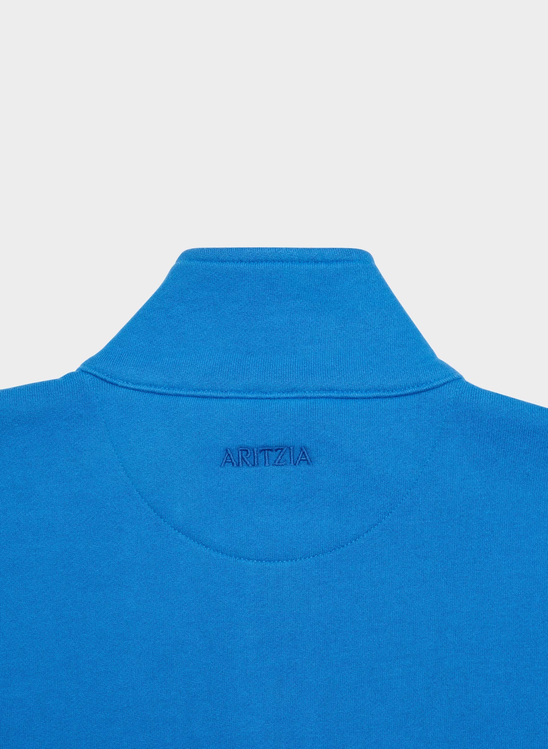 Cozy Sweatfleece Boyfriend 1/2 Zip - LAZULI BLUE