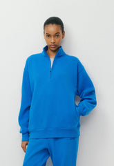 Cozy Sweatfleece Boyfriend 1/2 Zip - LAZULI BLUE