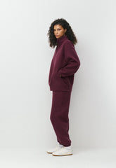 Cozy Sweatfleece Boyfriend 1/2 Zip - GALA PLUM