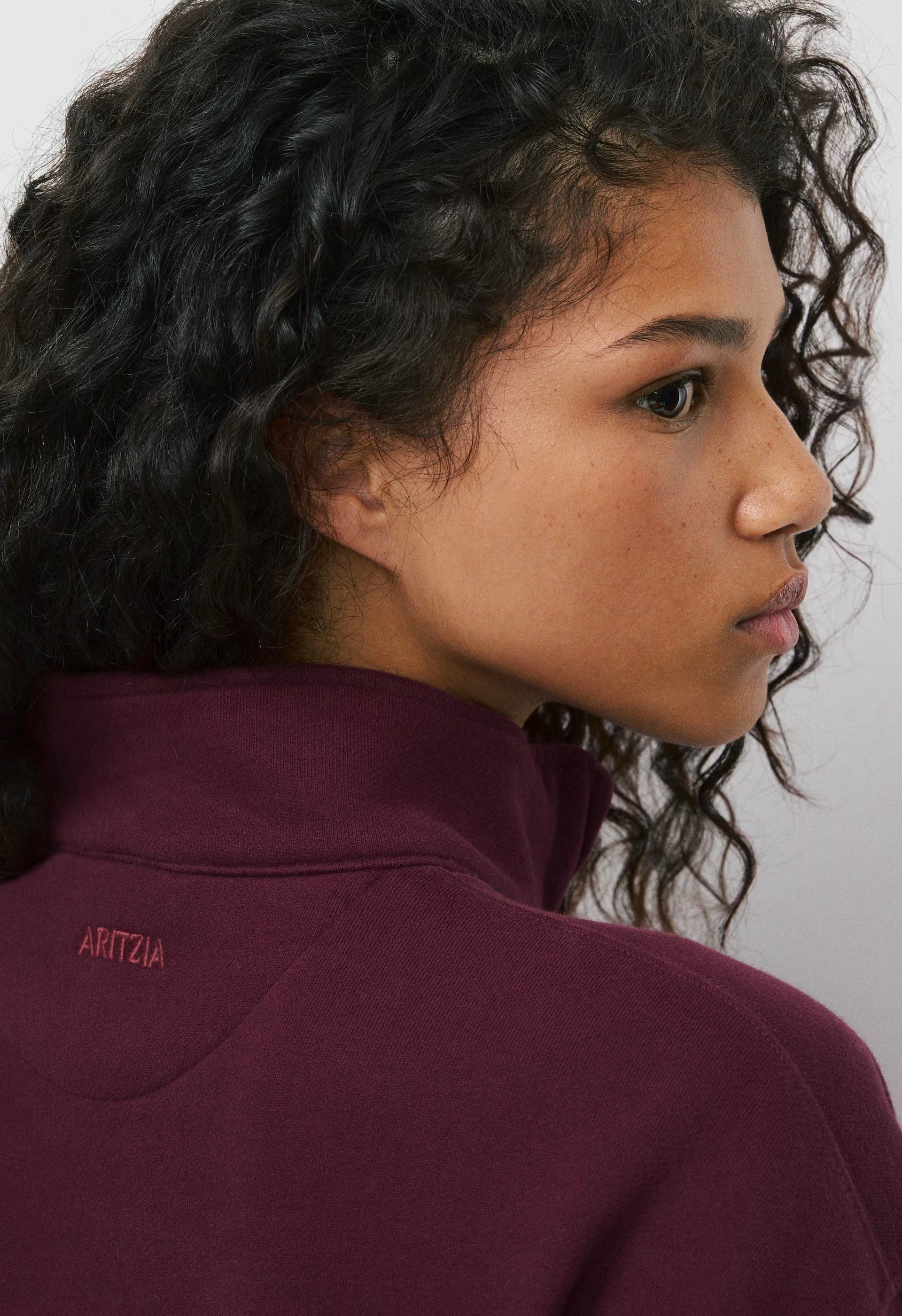 Cozy Sweatfleece Boyfriend 1/2 Zip - GALA PLUM