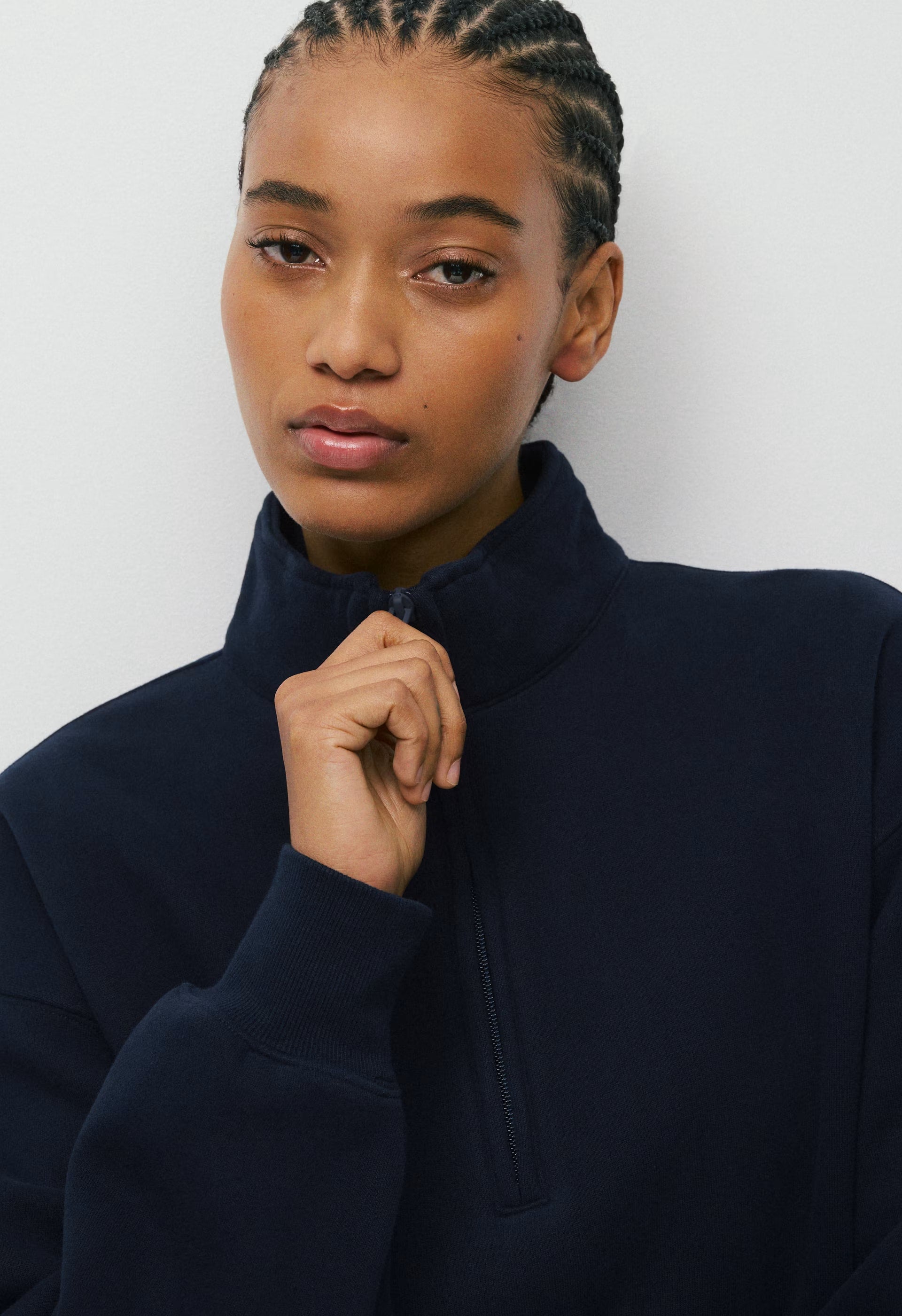 Cozy Sweatfleece Boyfriend 1/2 Zip - ADMIRAL NAVY