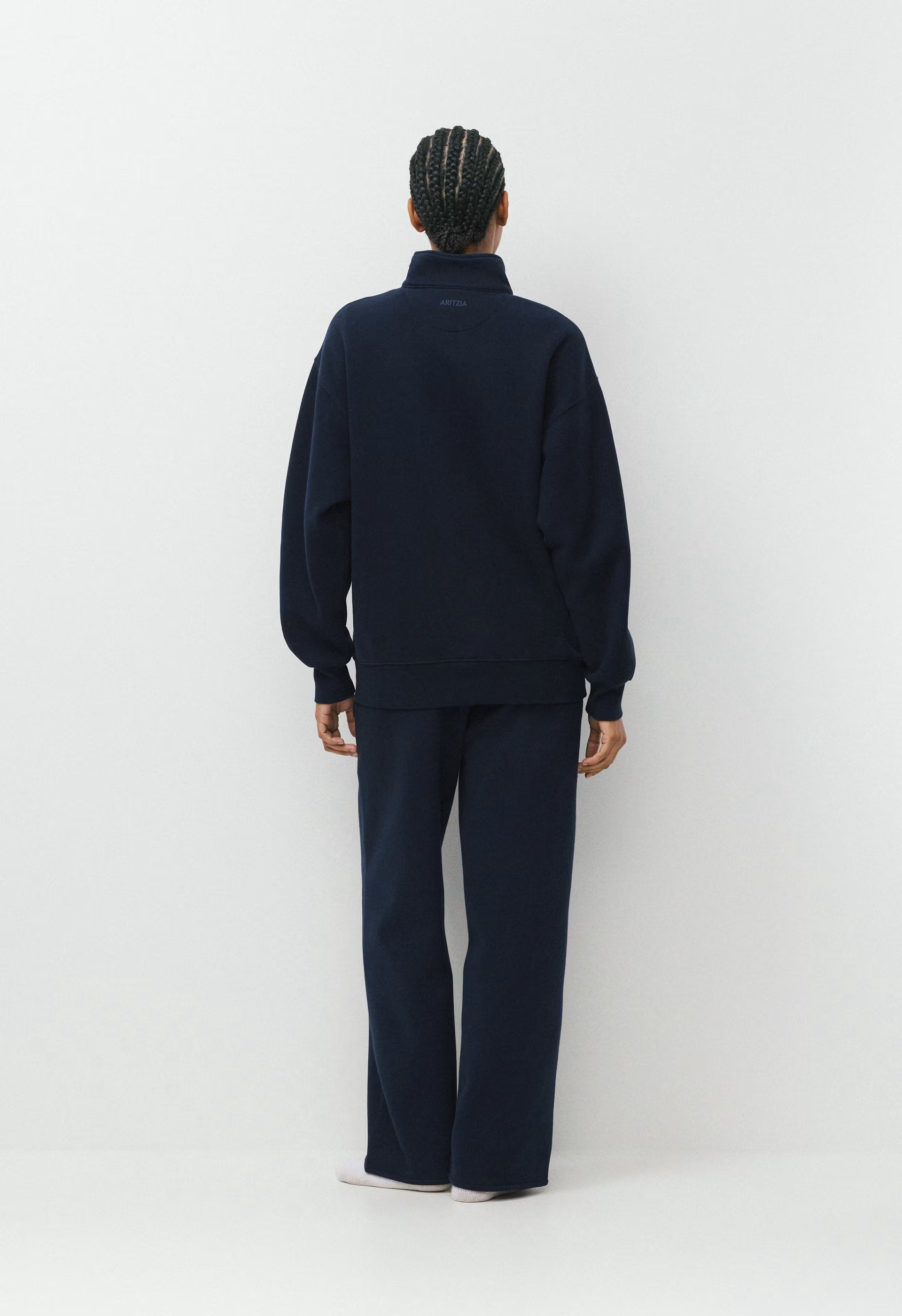 Cozy Sweatfleece Boyfriend 1/2 Zip - ADMIRAL NAVY