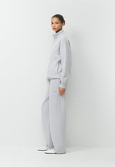 Cozy Sweatfleece Boyfriend 1/2 Zip - HEATHER CHROME