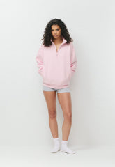 Cozy Sweatfleece Boyfriend 1/2 Zip - MAGNOLIA