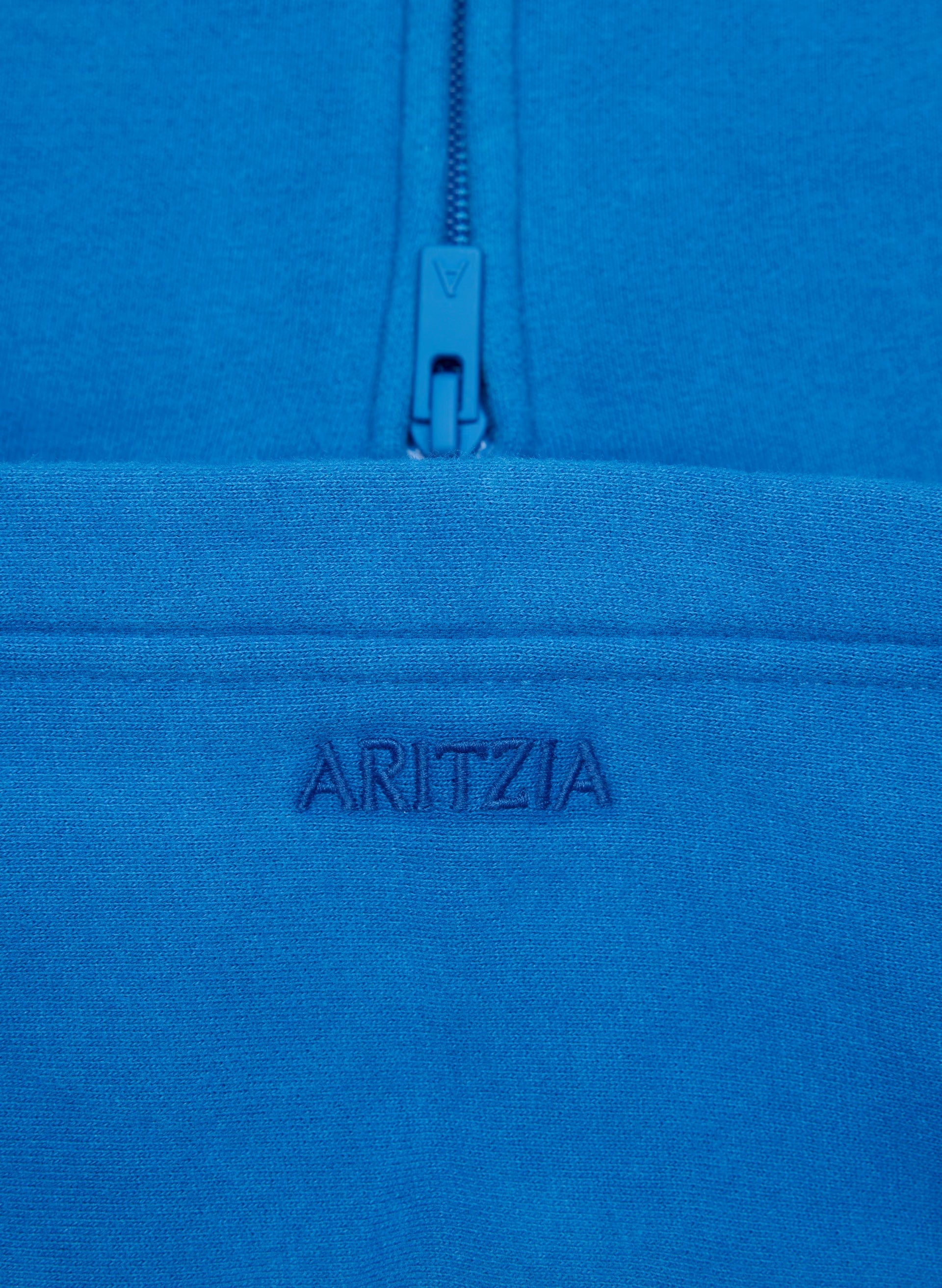 Cozy Sweatfleece Perfect Zip Hoodie - LAZULI BLUE