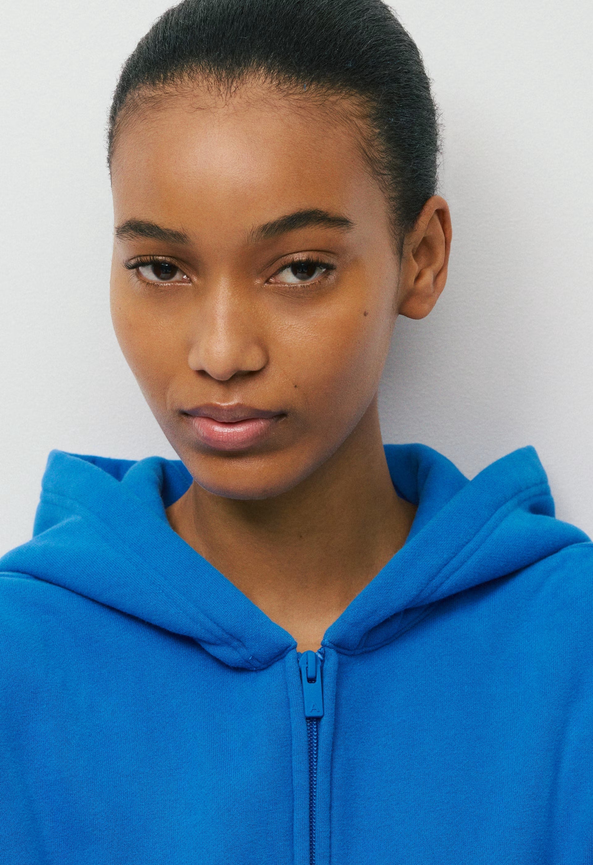 Cozy Sweatfleece Perfect Zip Hoodie - LAZULI BLUE