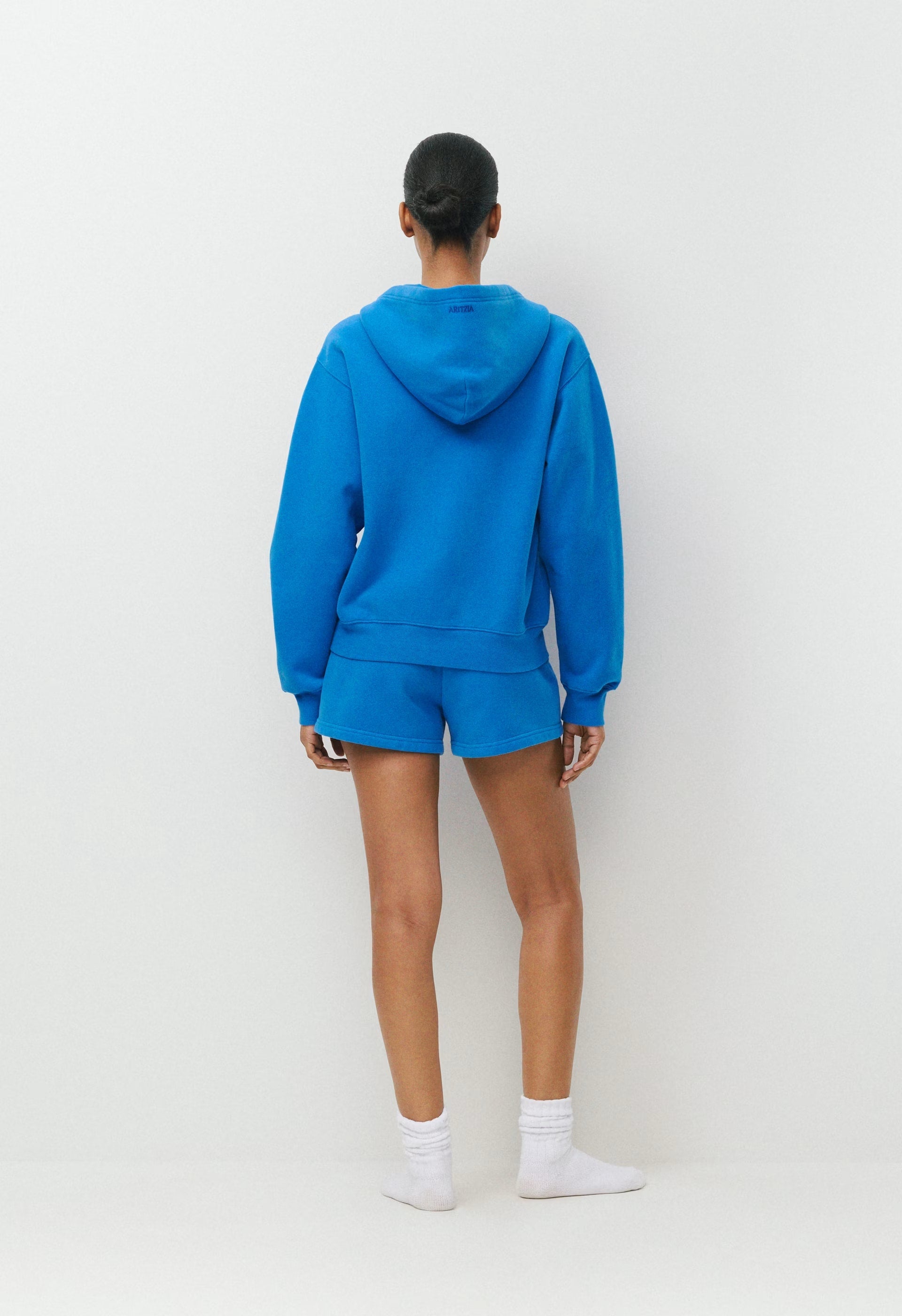 Cozy Sweatfleece Perfect Zip Hoodie - LAZULI BLUE