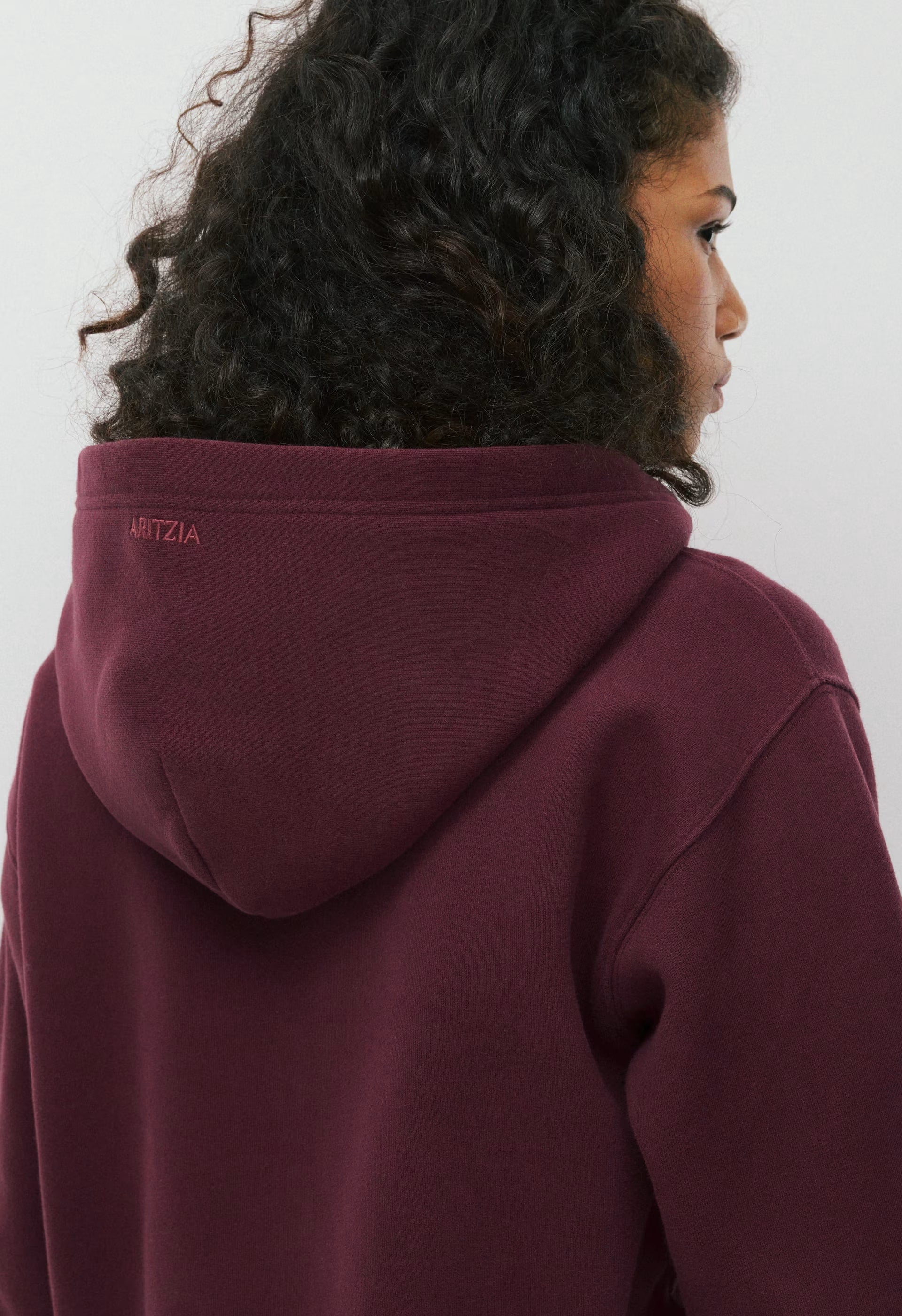 Cozy Sweatfleece Perfect Zip Hoodie - GALA PLUM