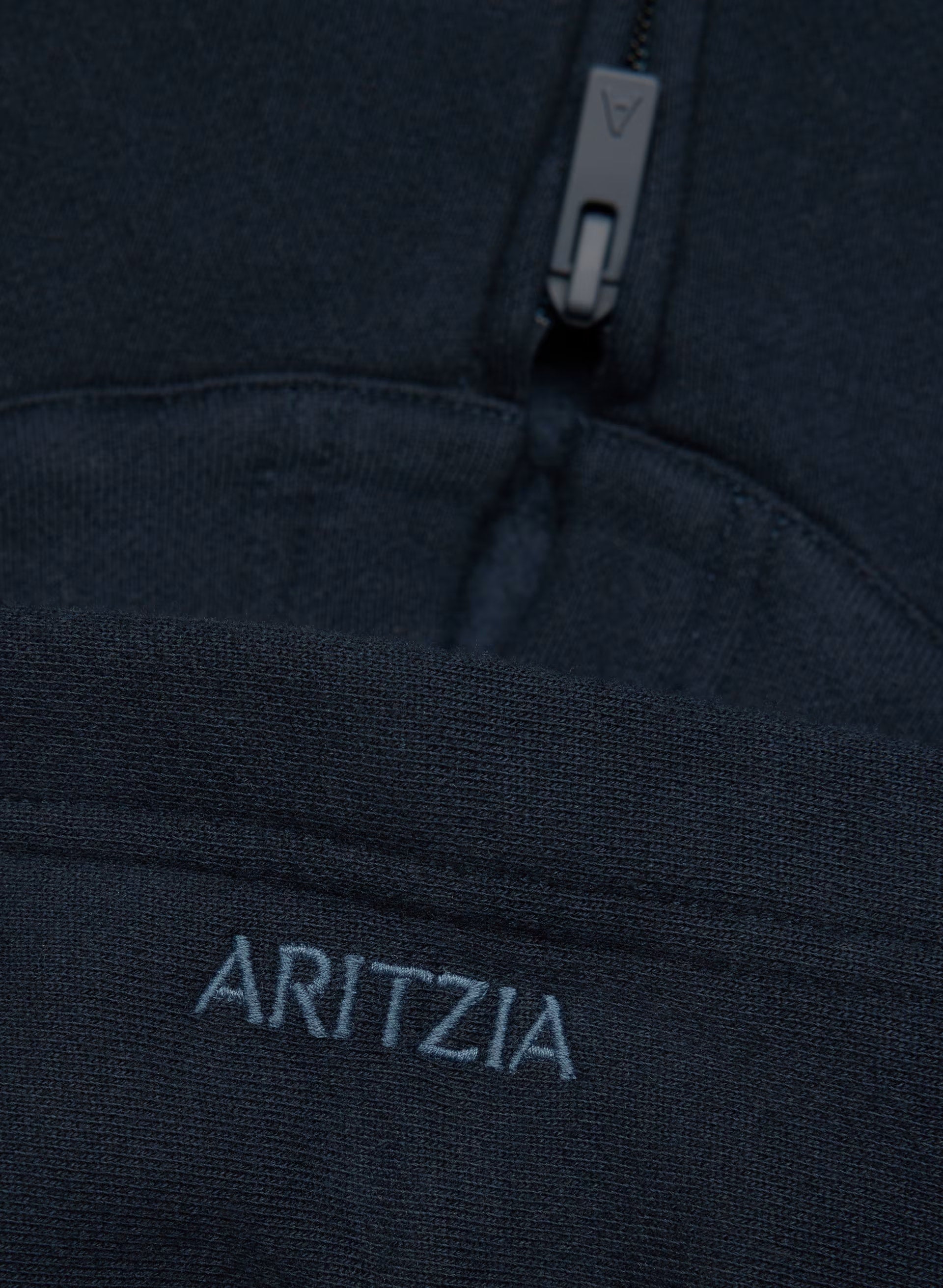 Cozy Sweatfleece Perfect Zip Hoodie - ADMIRAL NAVY