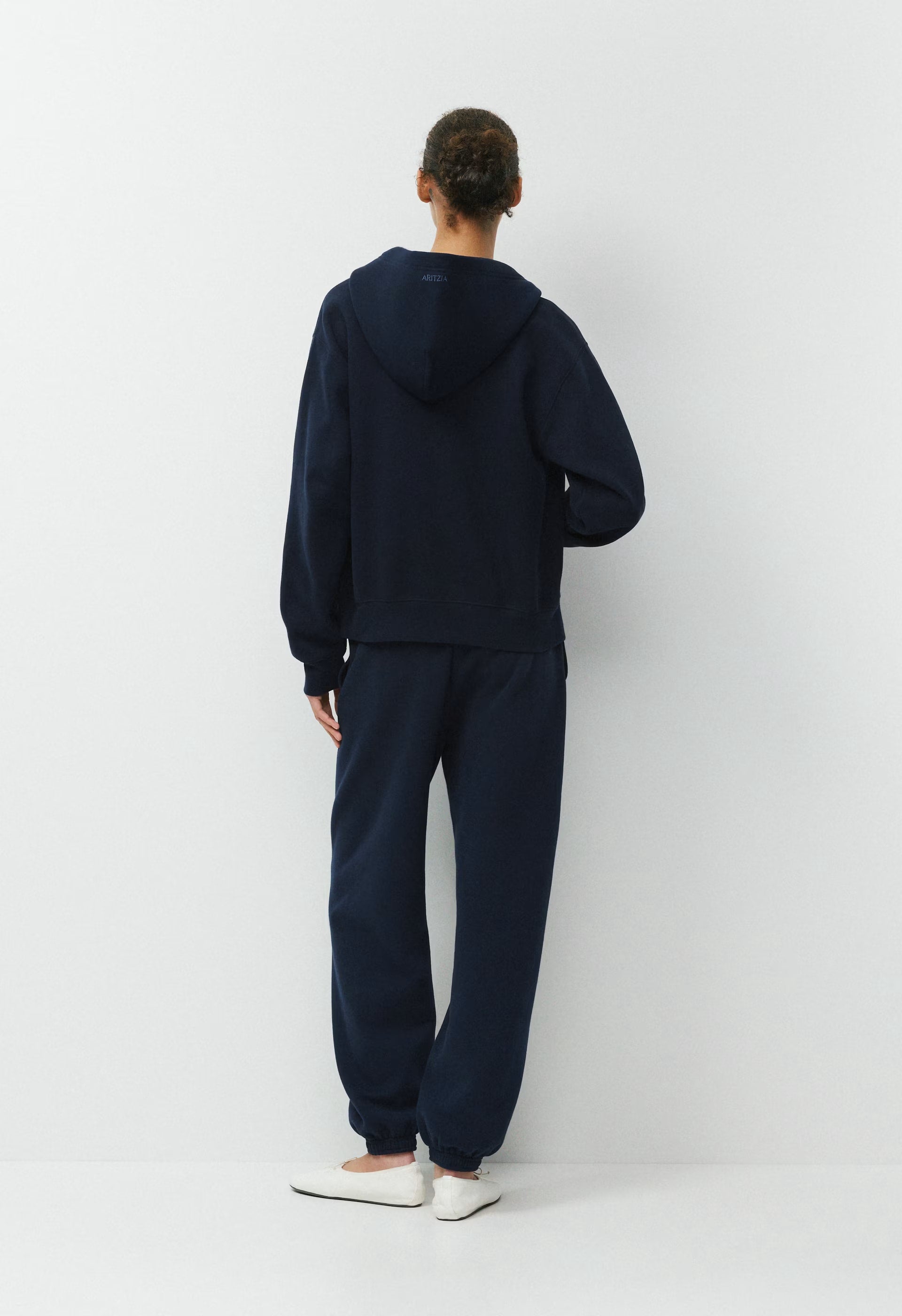 Cozy Sweatfleece Perfect Zip Hoodie - ADMIRAL NAVY