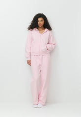 Cozy Sweatfleece Perfect Zip Hoodie - MAGNOLIA