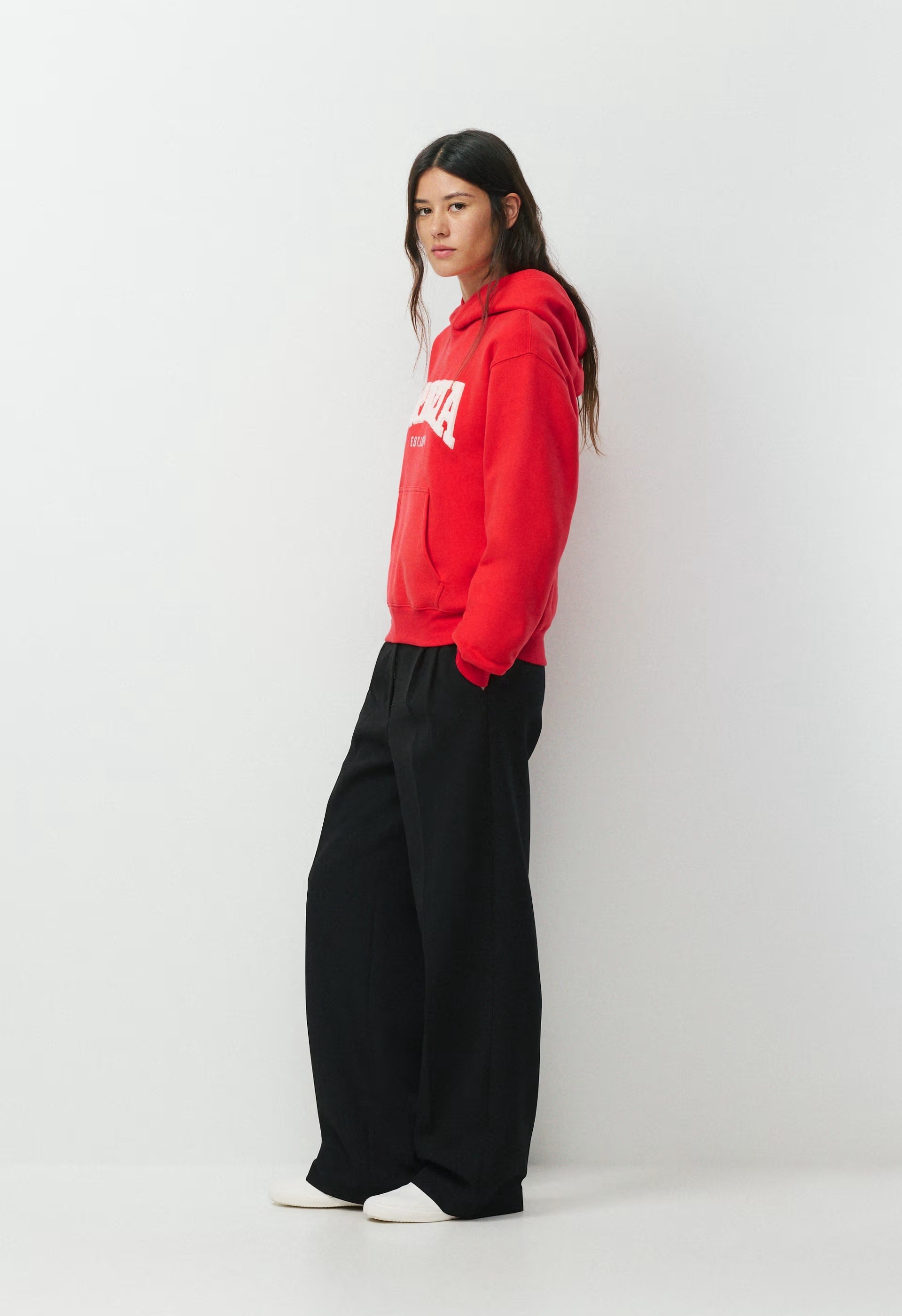 Cozy Sweatfleece Perfect Hoodie - ADMRL NAVY/CIR GOLD