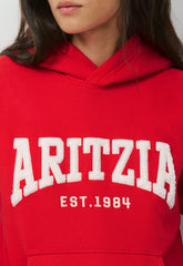 Cozy Sweatfleece Perfect Hoodie - FLSHNG RD /LGHT BRCH