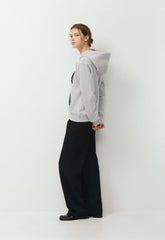 Cozy Sweatfleece Perfect Hoodie - HTHR CHRM/ GL PLUM
