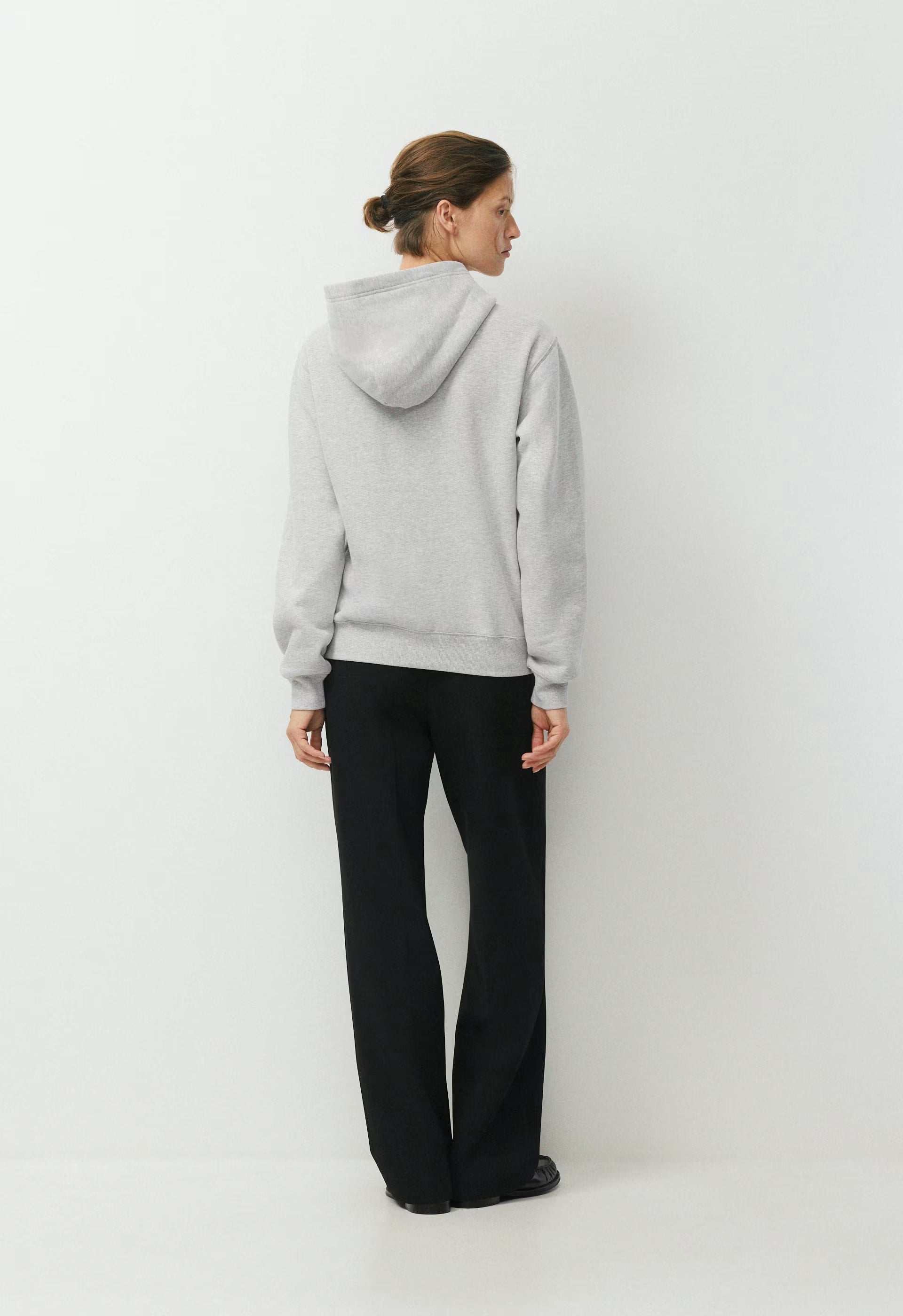 Cozy Sweatfleece Perfect Hoodie - HTHR CHRM/ GL PLUM