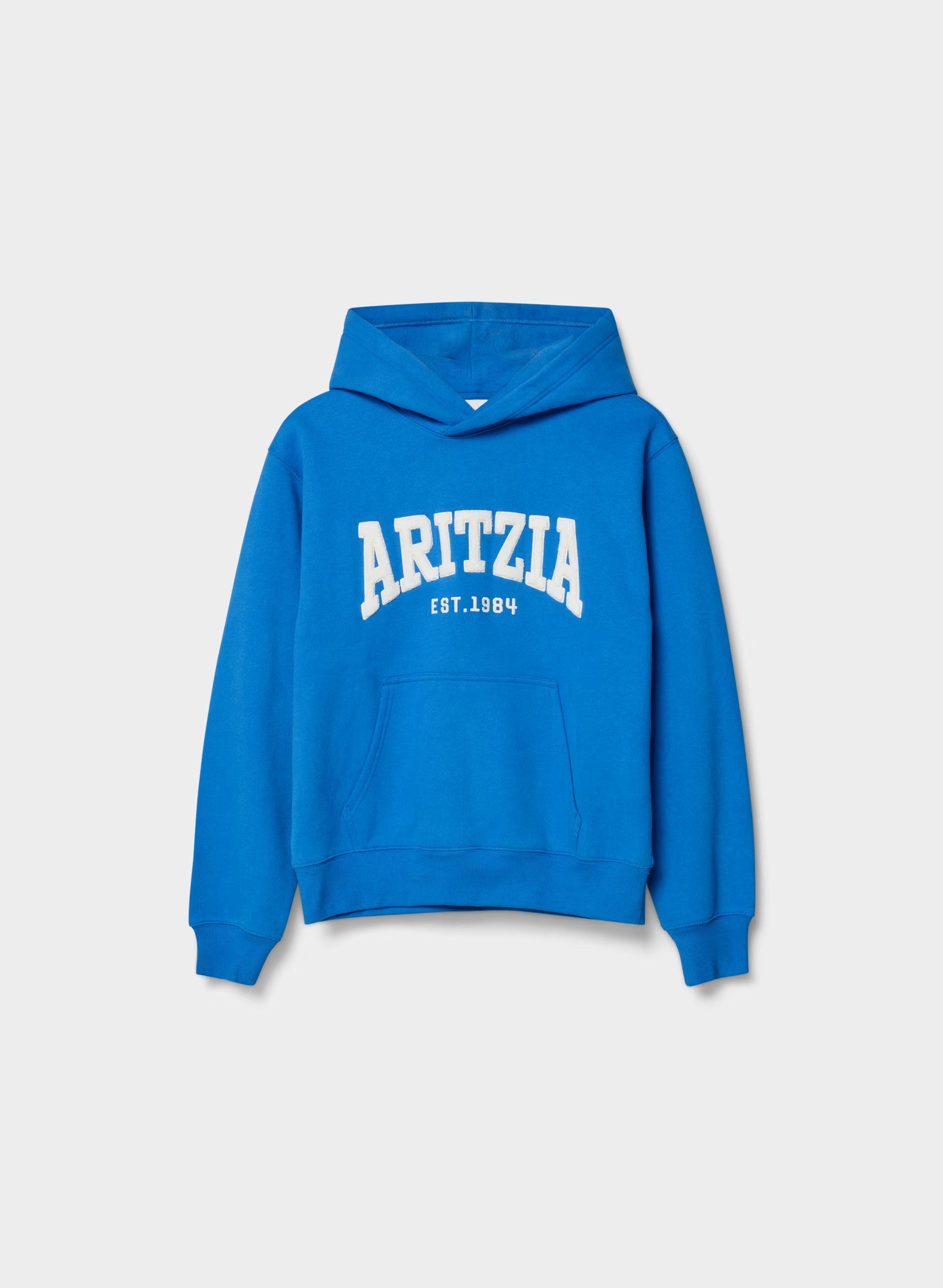 Cozy Sweatfleece Perfect Hoodie - LAZULI BLUE/LT BIRCH