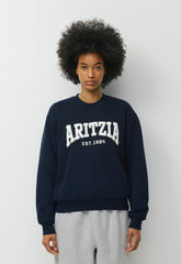 Cozy Sweatfleece Perfect Crew Sweatshirt - ADMIRAL NVY/LT BIRCH