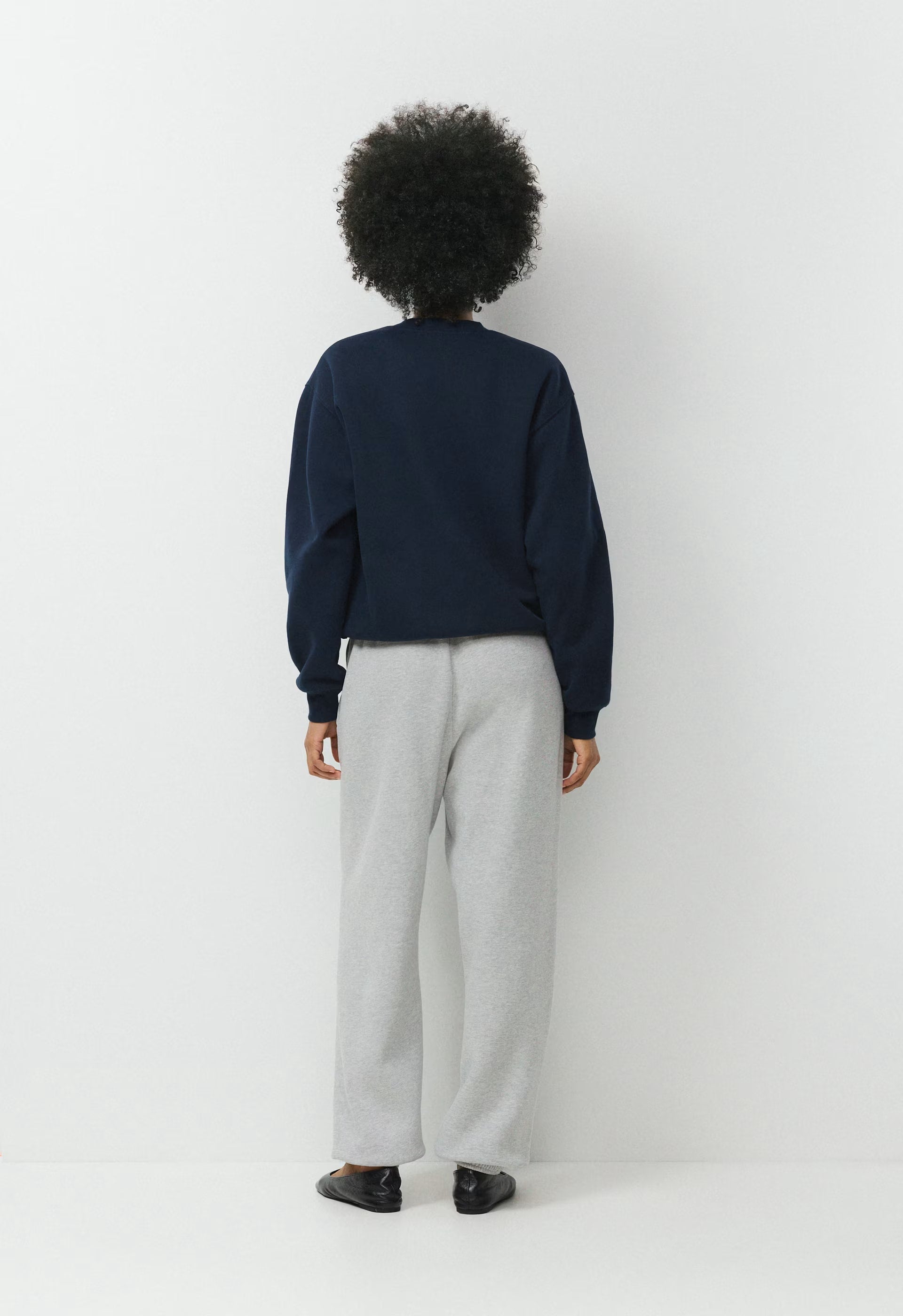 Cozy Sweatfleece Perfect Crew Sweatshirt - ADMIRAL NVY/LT BIRCH