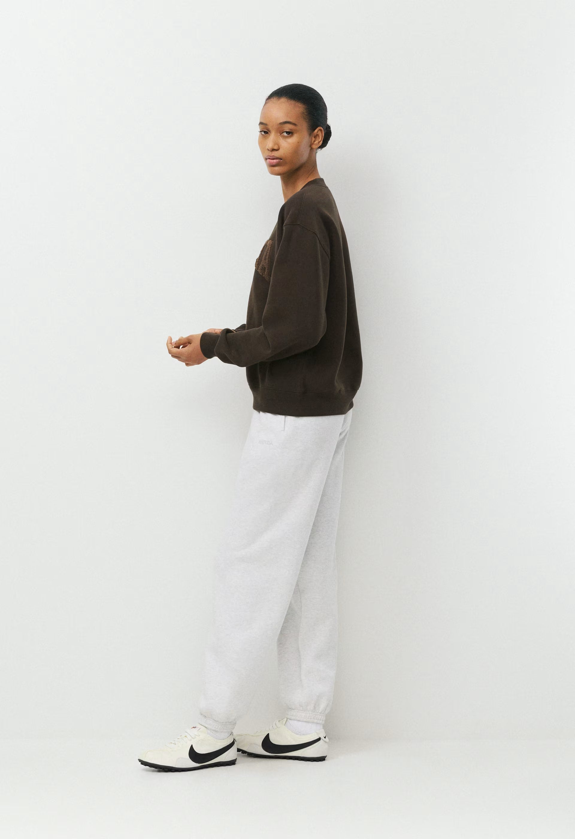 Cozy Sweatfleece Perfect Crew Sweatshirt - CC N BROWN/CC NB BROWN