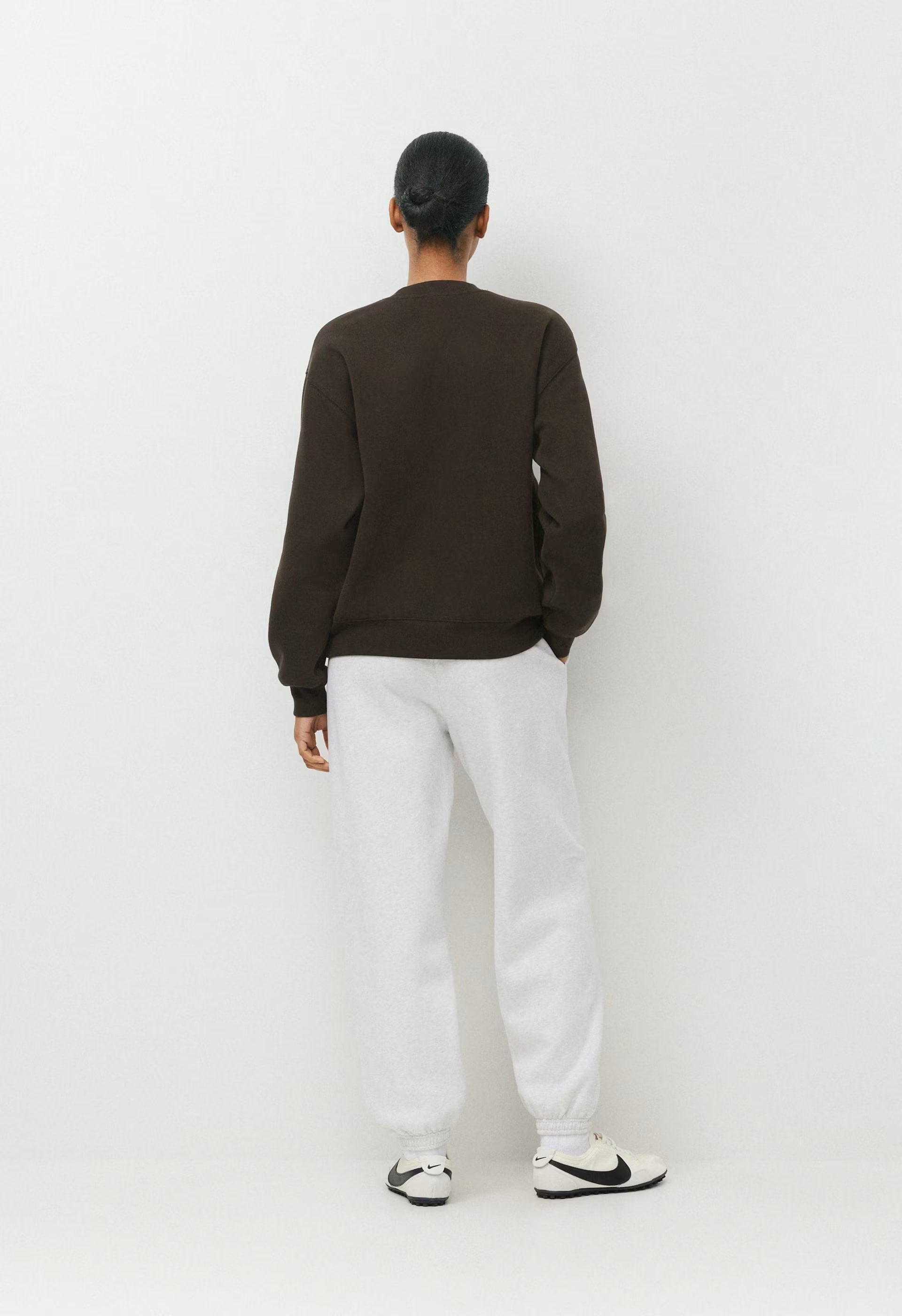 Cozy Sweatfleece Perfect Crew Sweatshirt - LAZULI BLUE/LT BIRCH