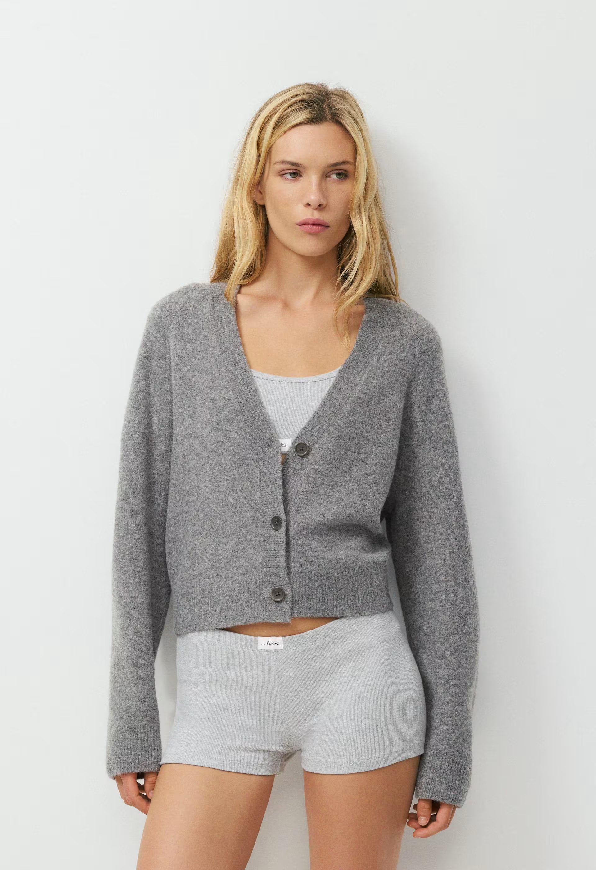 Perry Cardigan - HEATHER DARK GREY