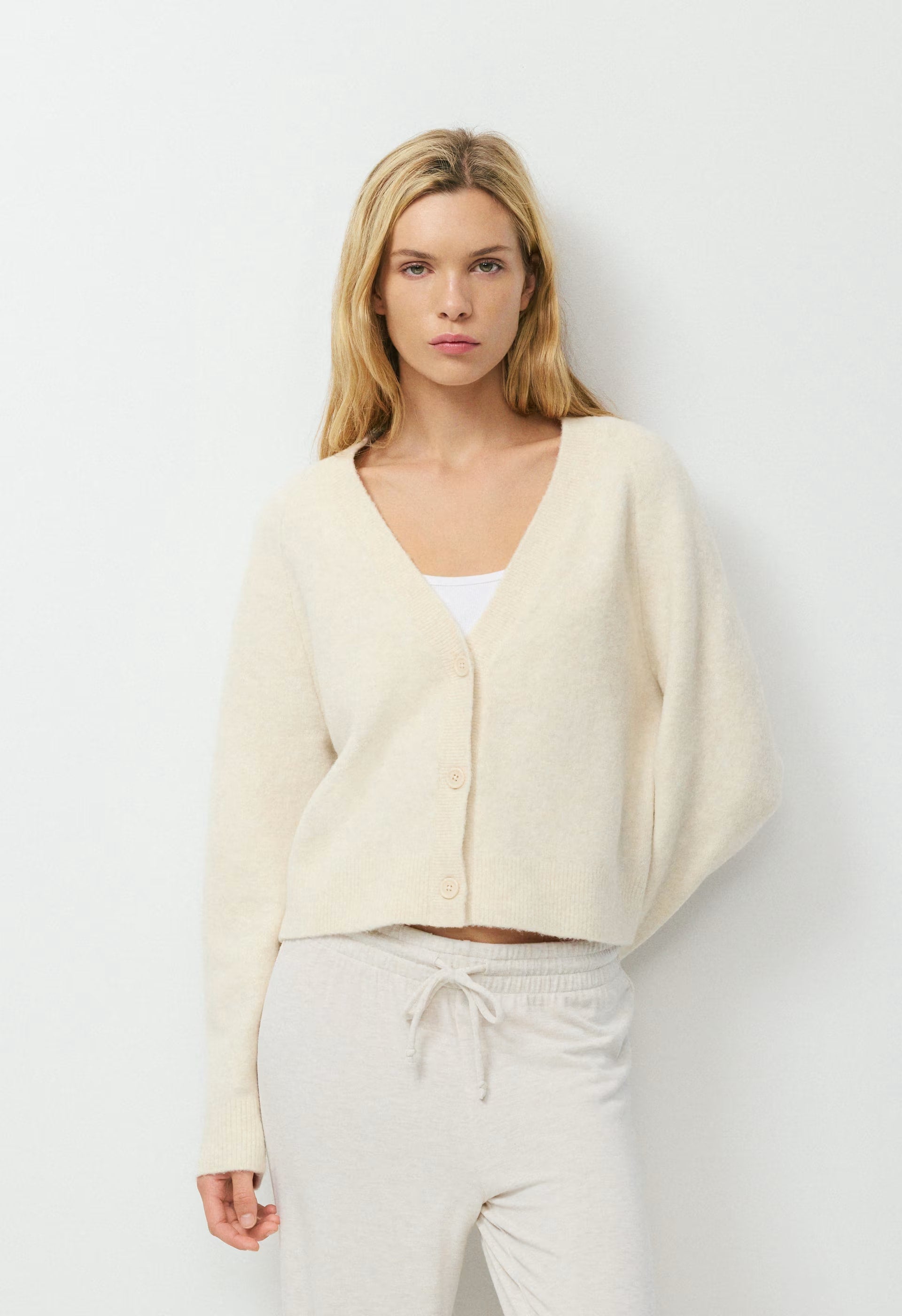 Perry Cardigan - HEATHER BIRCH