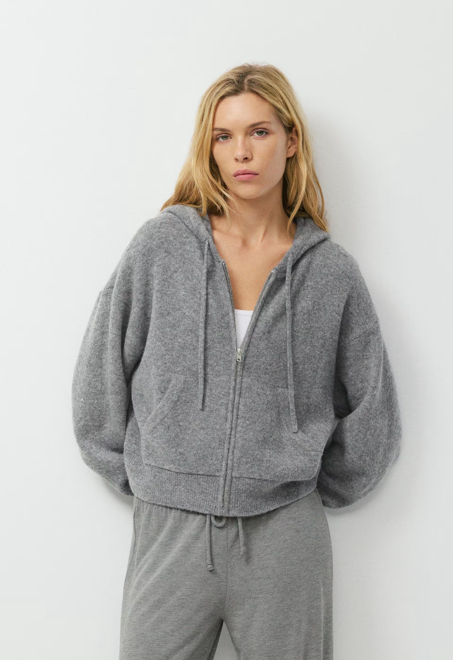 Peyton Zip Hoodie - HEATHER DARK GREY