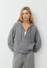 Peyton Zip Hoodie - HEATHER DARK GREY