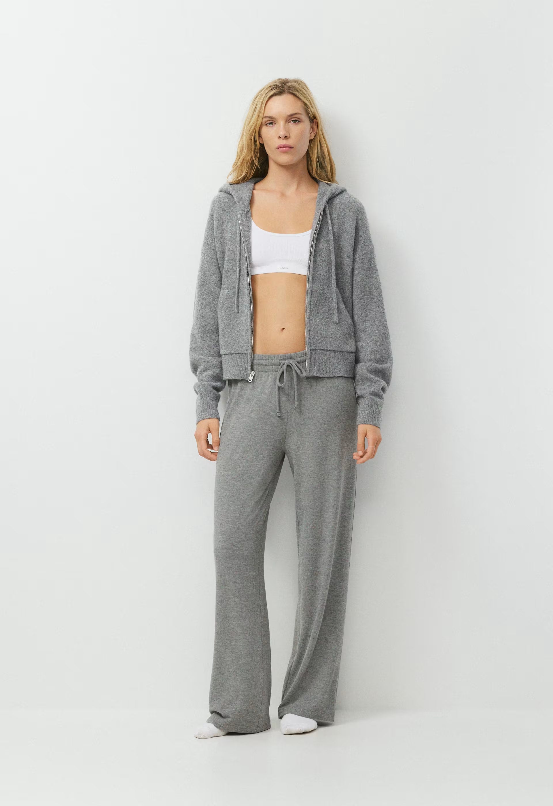 Peyton Zip Hoodie - HEATHER DARK GREY