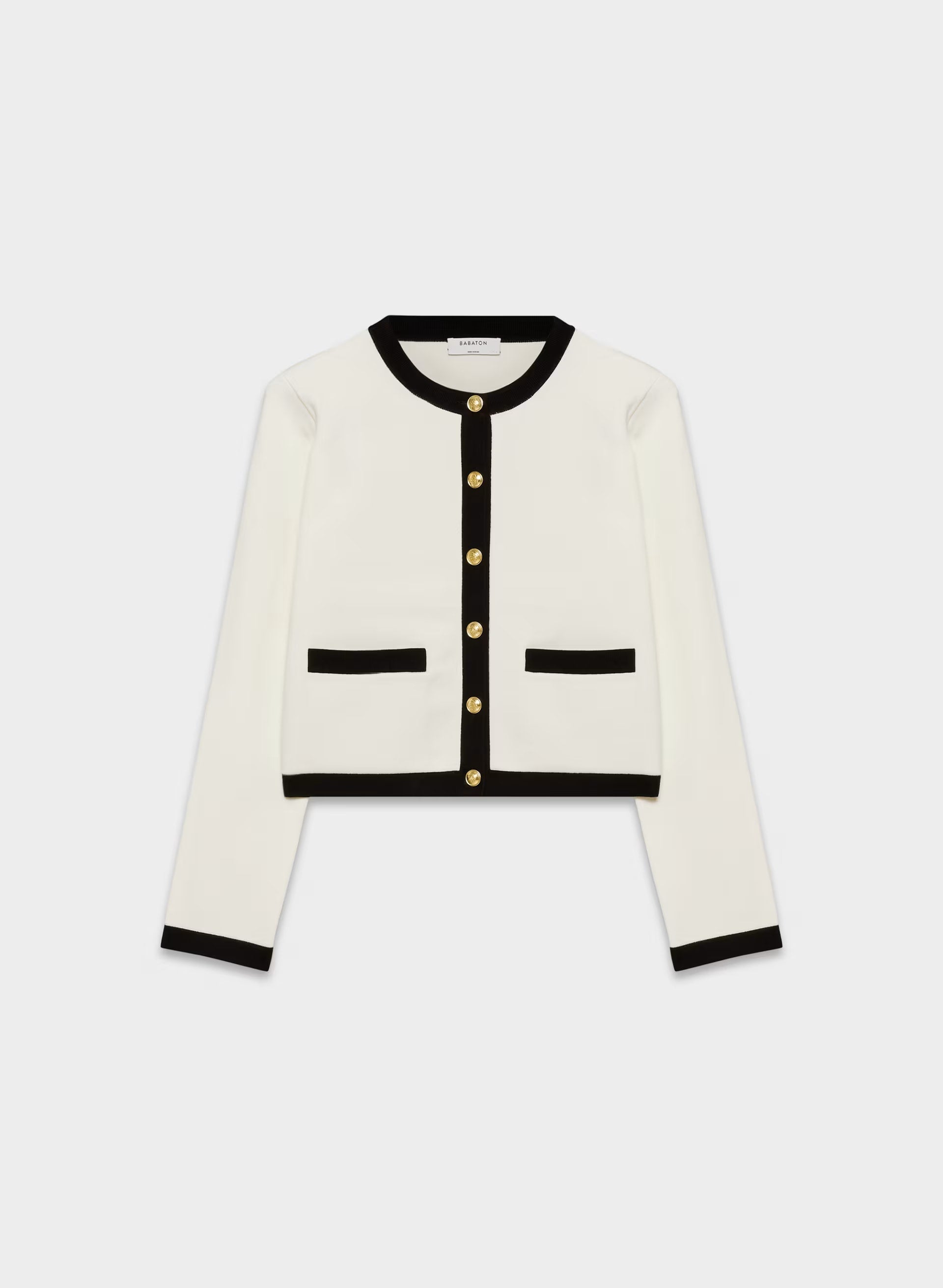 Approach Cardigan - Wonder Yarn - LIGHT BIRCH/BLACK