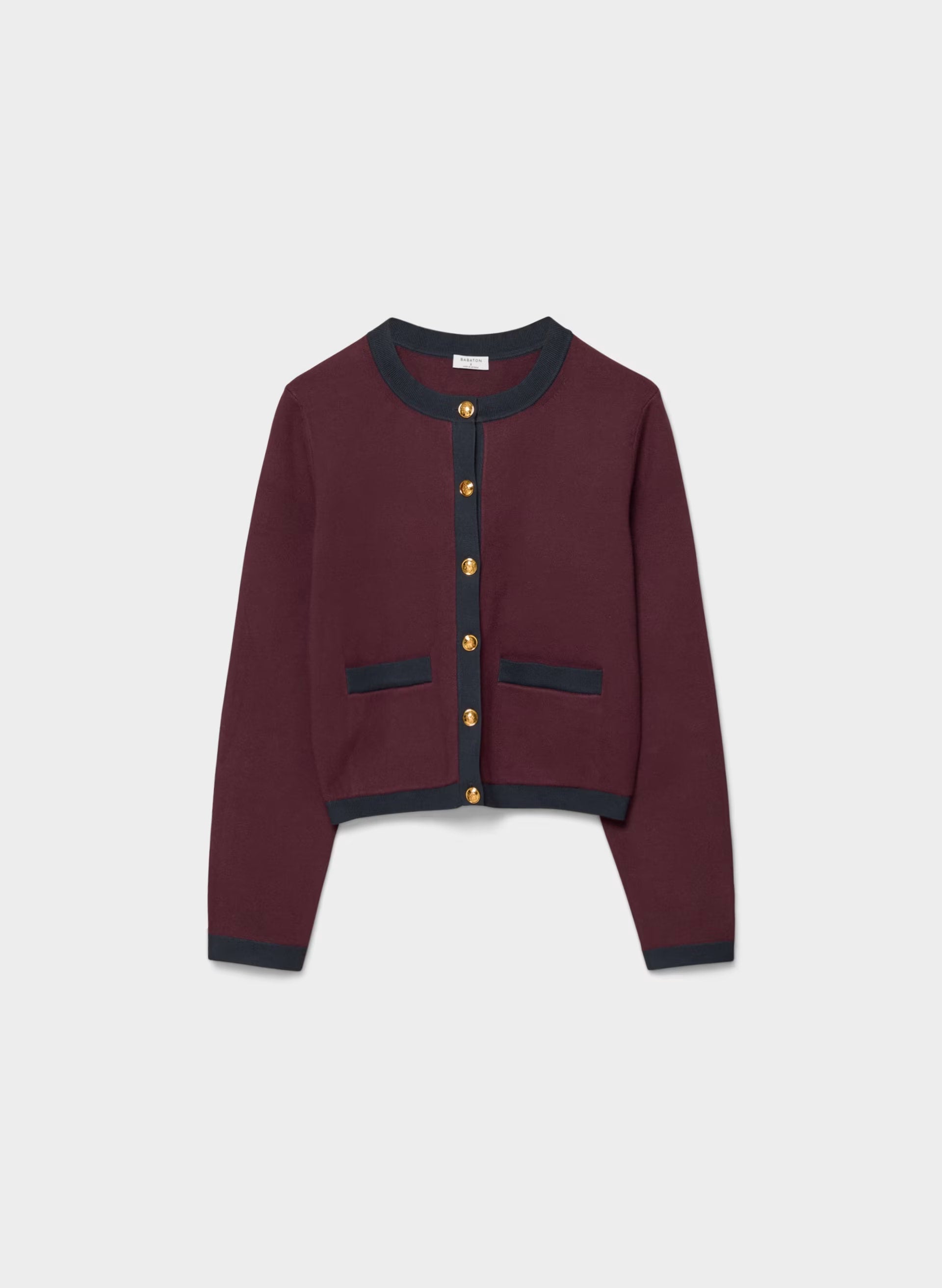 Approach Cardigan - Wonder Yarn - GL PLM/DK NGHT NVY