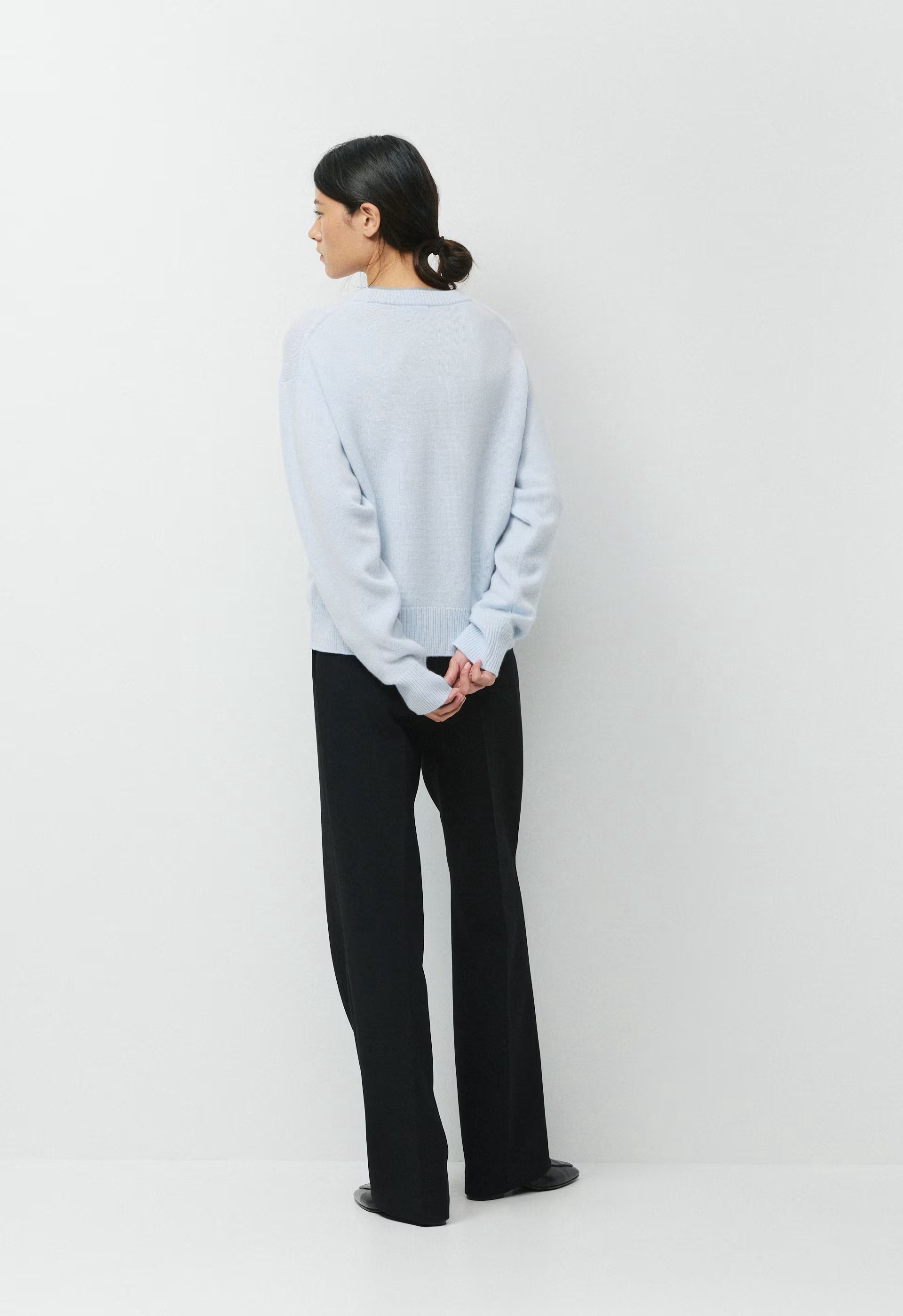 Essential Cashmere Relic Sweater - HEATHER CHARCOAL