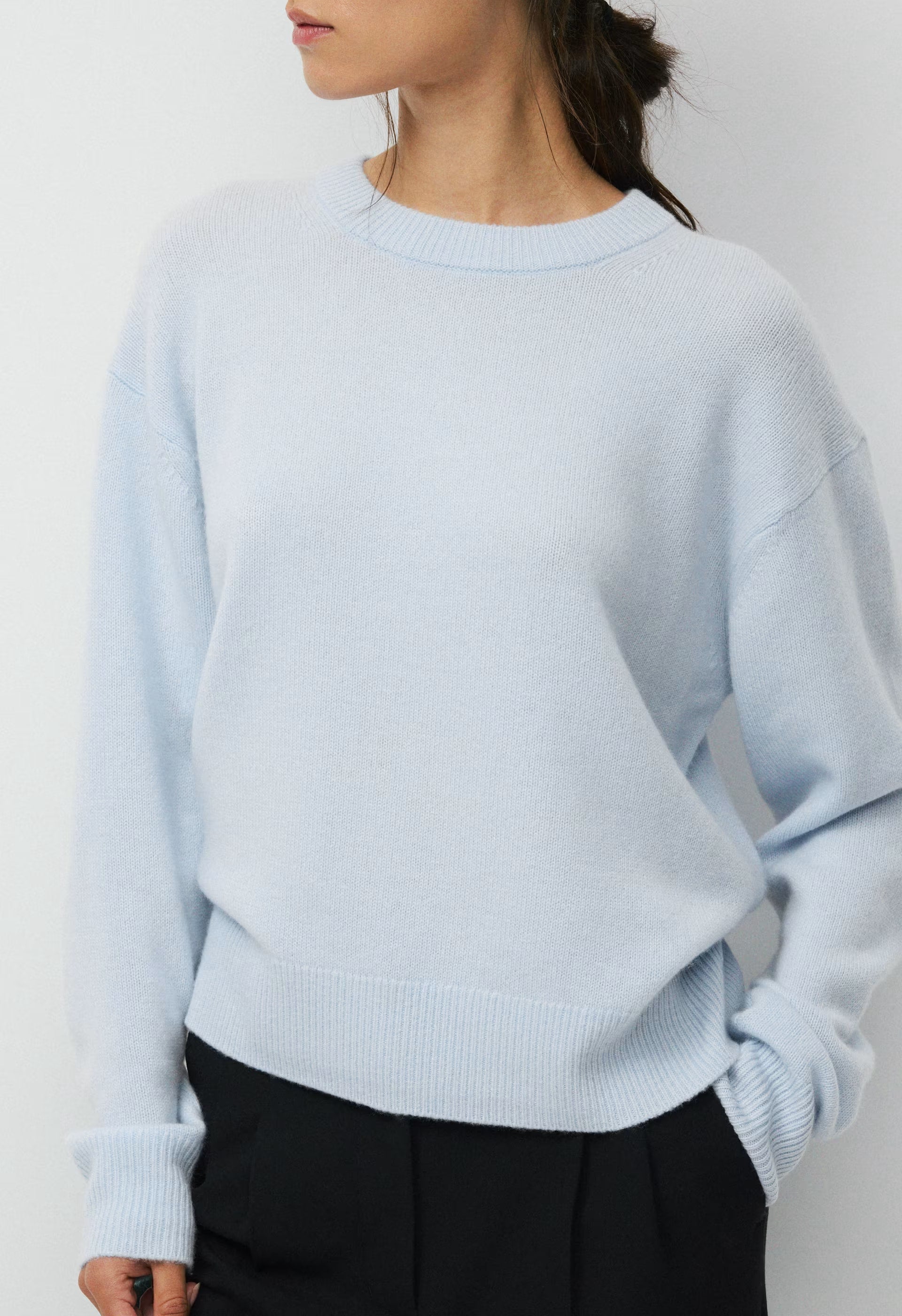 Essential Cashmere Relic Sweater - HEATHER CHARCOAL