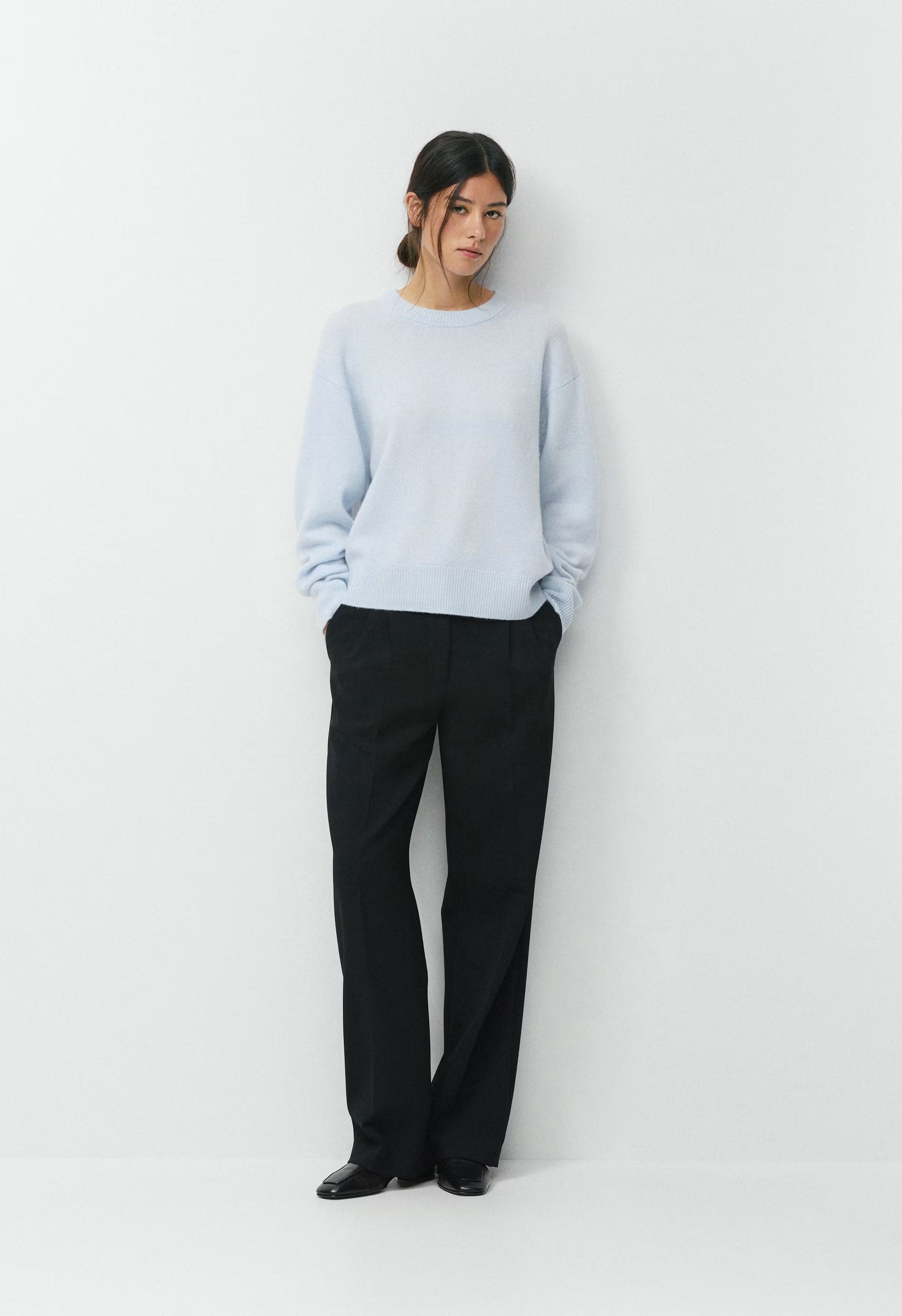 Essential Cashmere Relic Sweater - HEATHER CHARCOAL