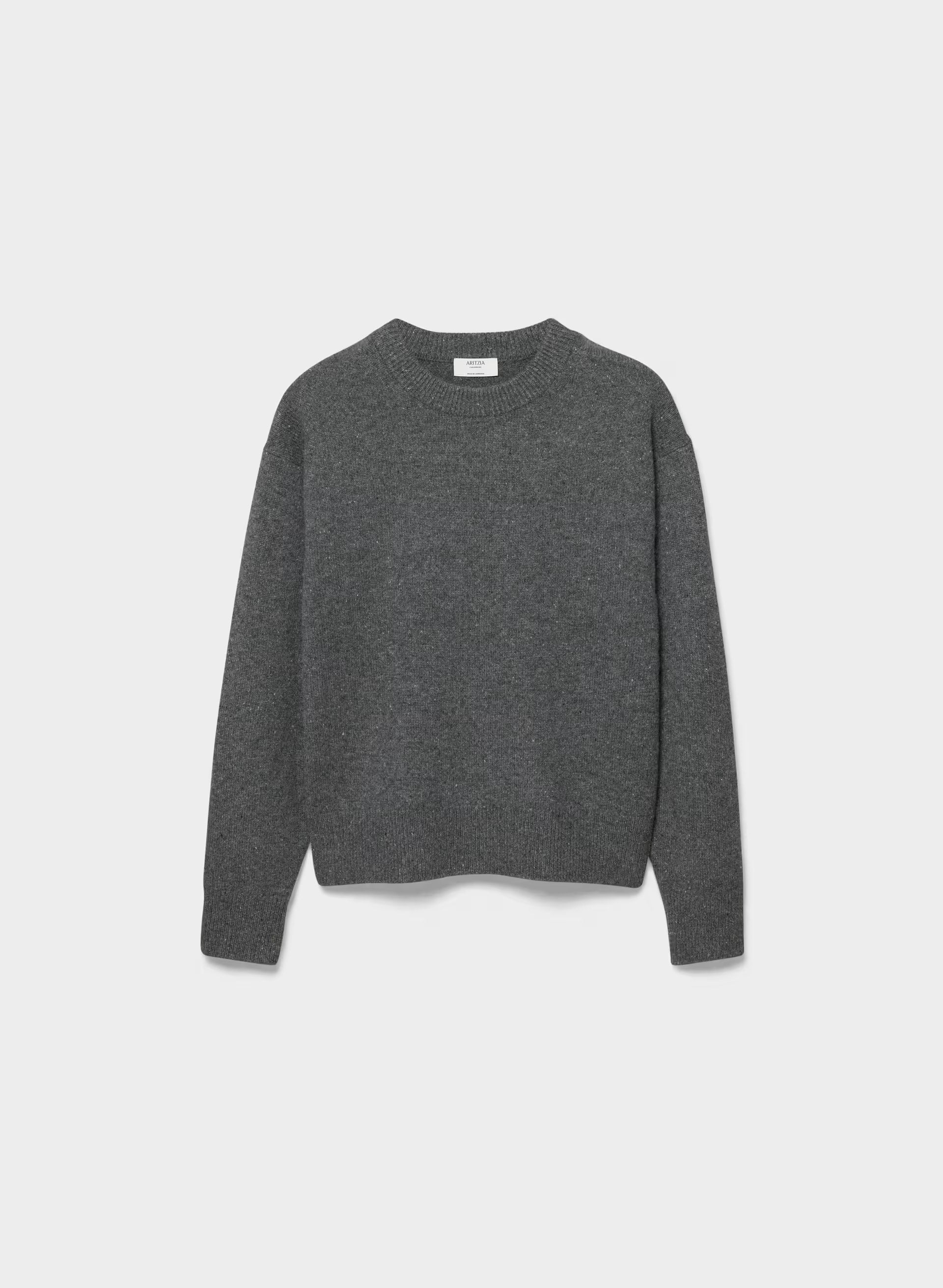 Essential Cashmere Relic Sweater - SPECKLED CHARCOAL