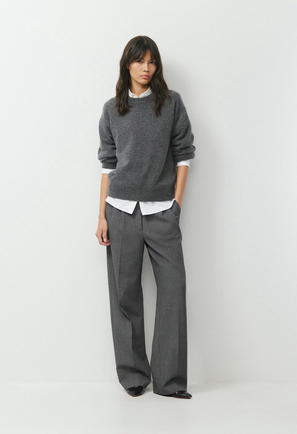 Essential Cashmere Relic Sweater - SPECKLED CHARCOAL