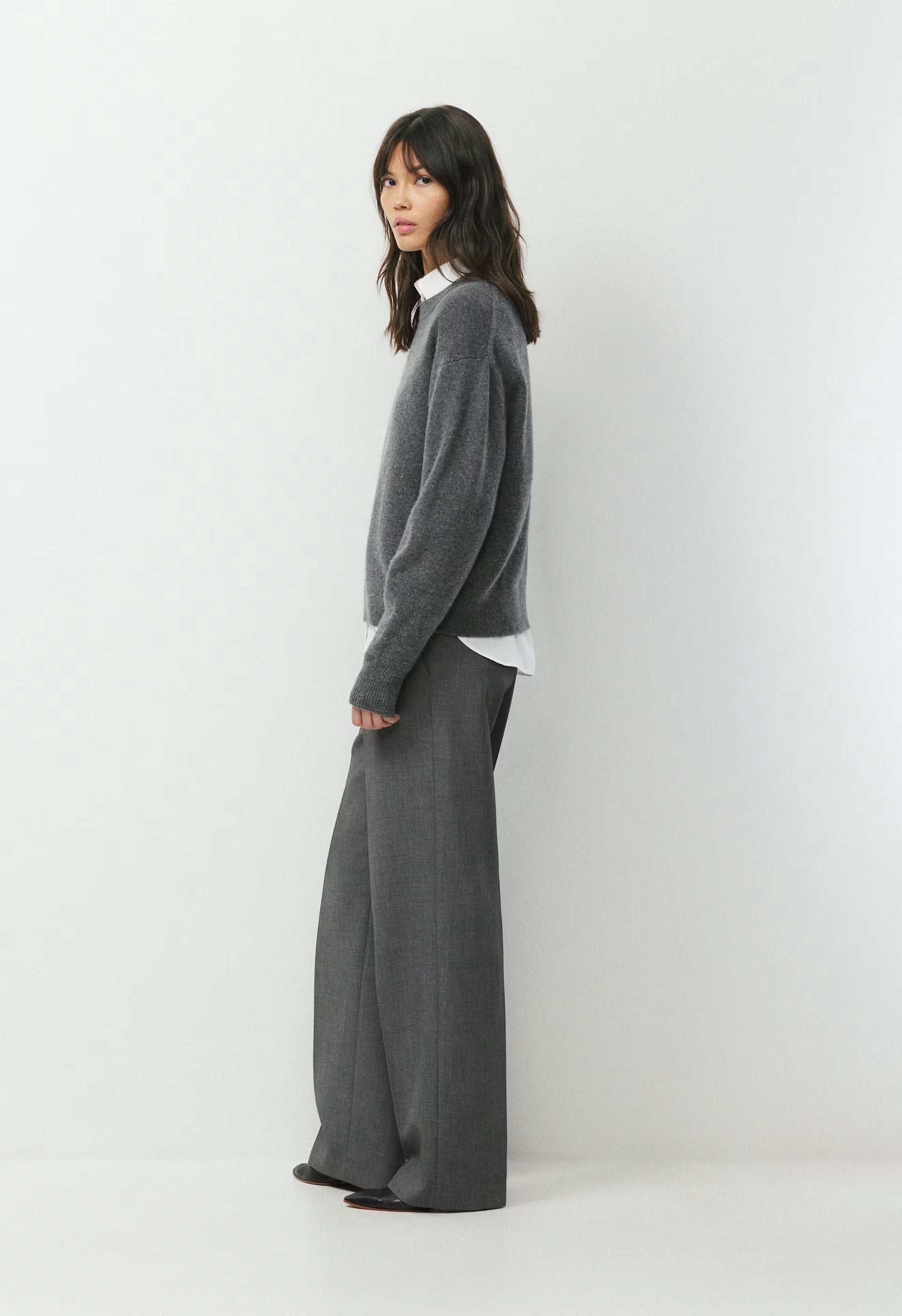 Essential Cashmere Relic Sweater - SPECKLED CHARCOAL