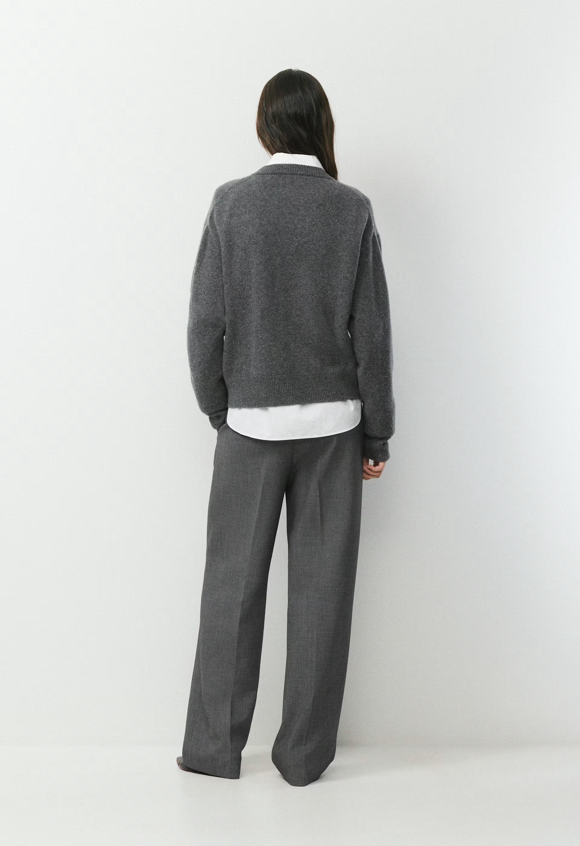 Essential Cashmere Relic Sweater - SPECKLED CHARCOAL