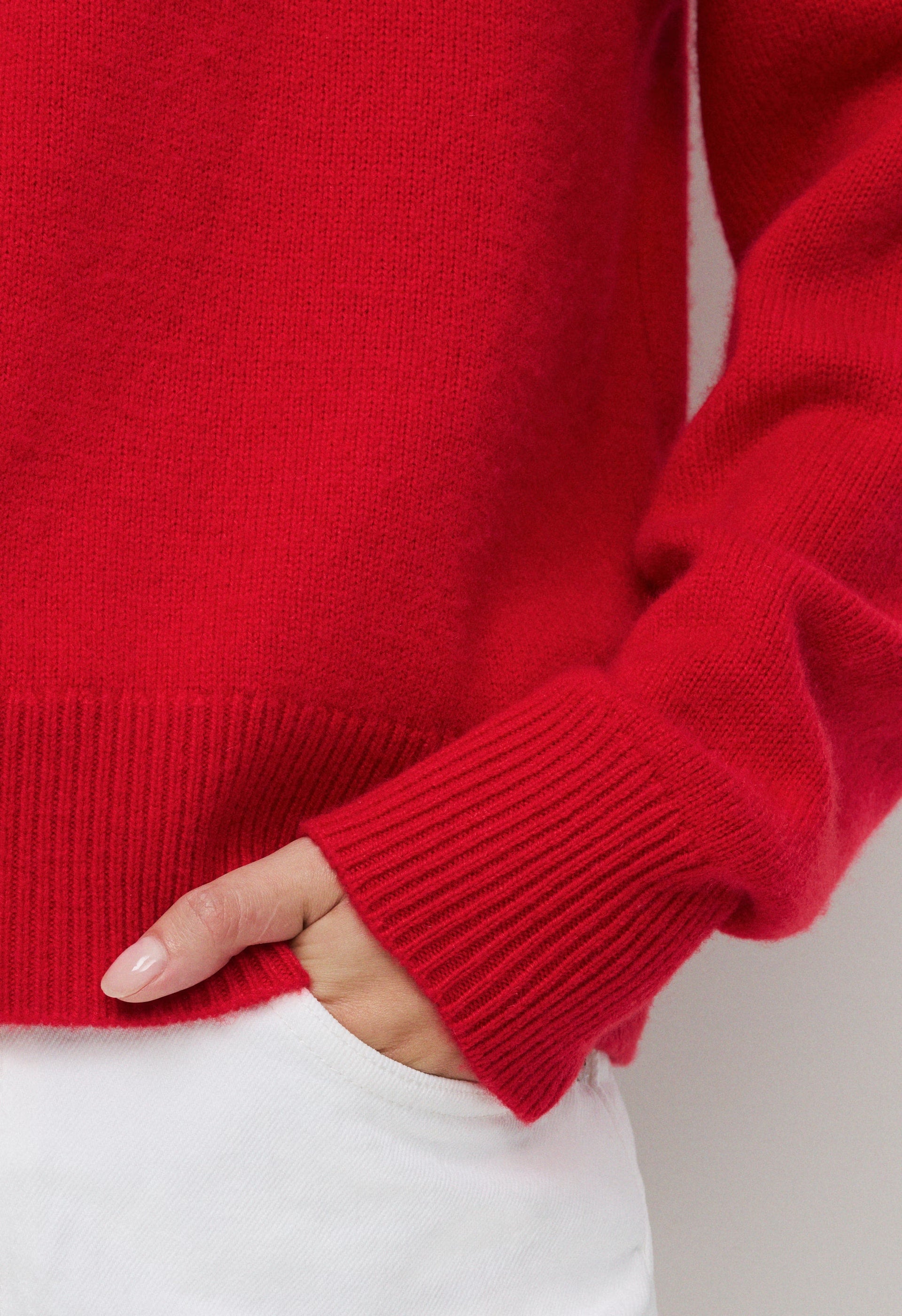 Essential Cashmere Relic Sweater - FLASHING RED