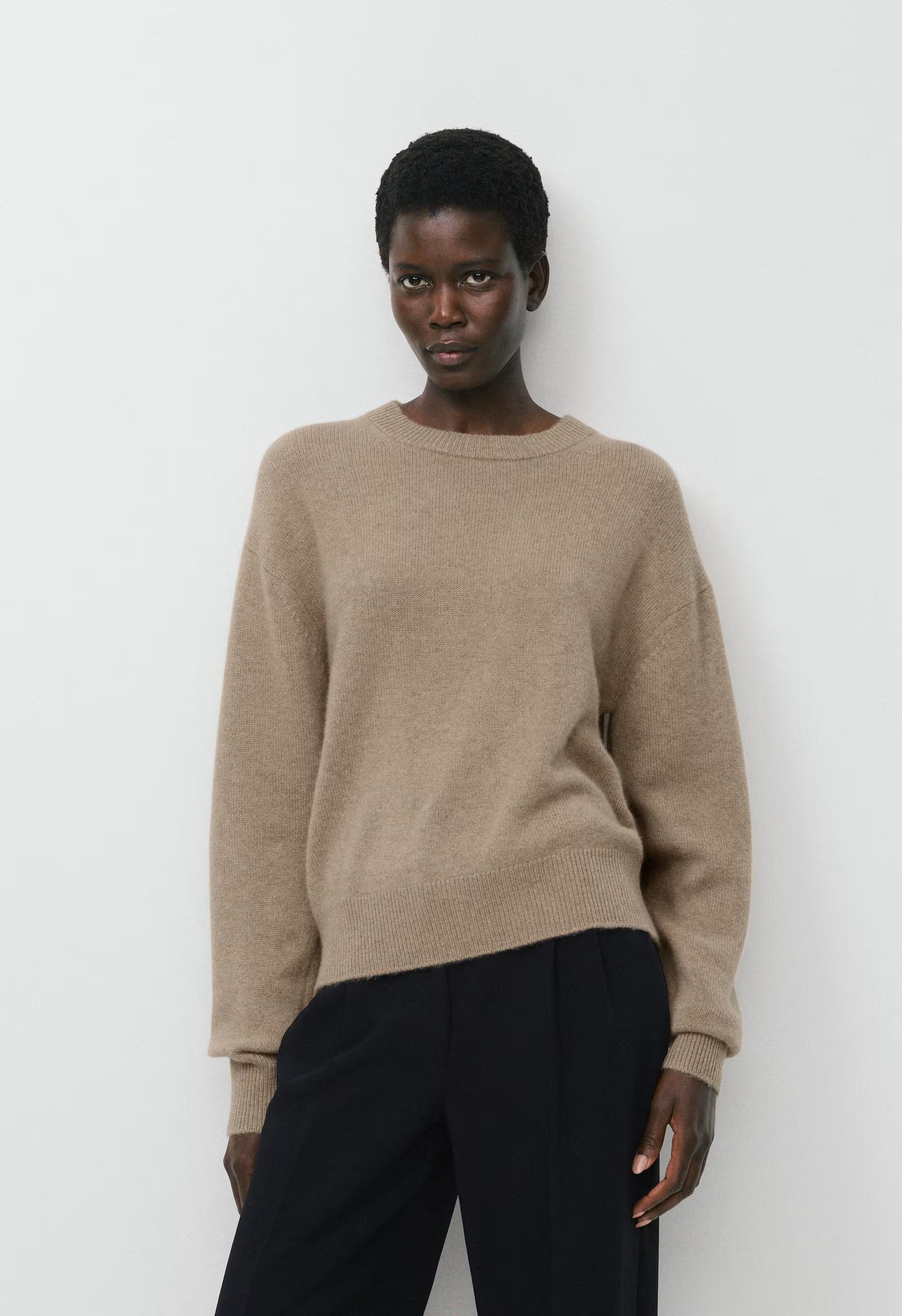 Essential Cashmere Relic Sweater - HEATHER NOMAD TAUPE